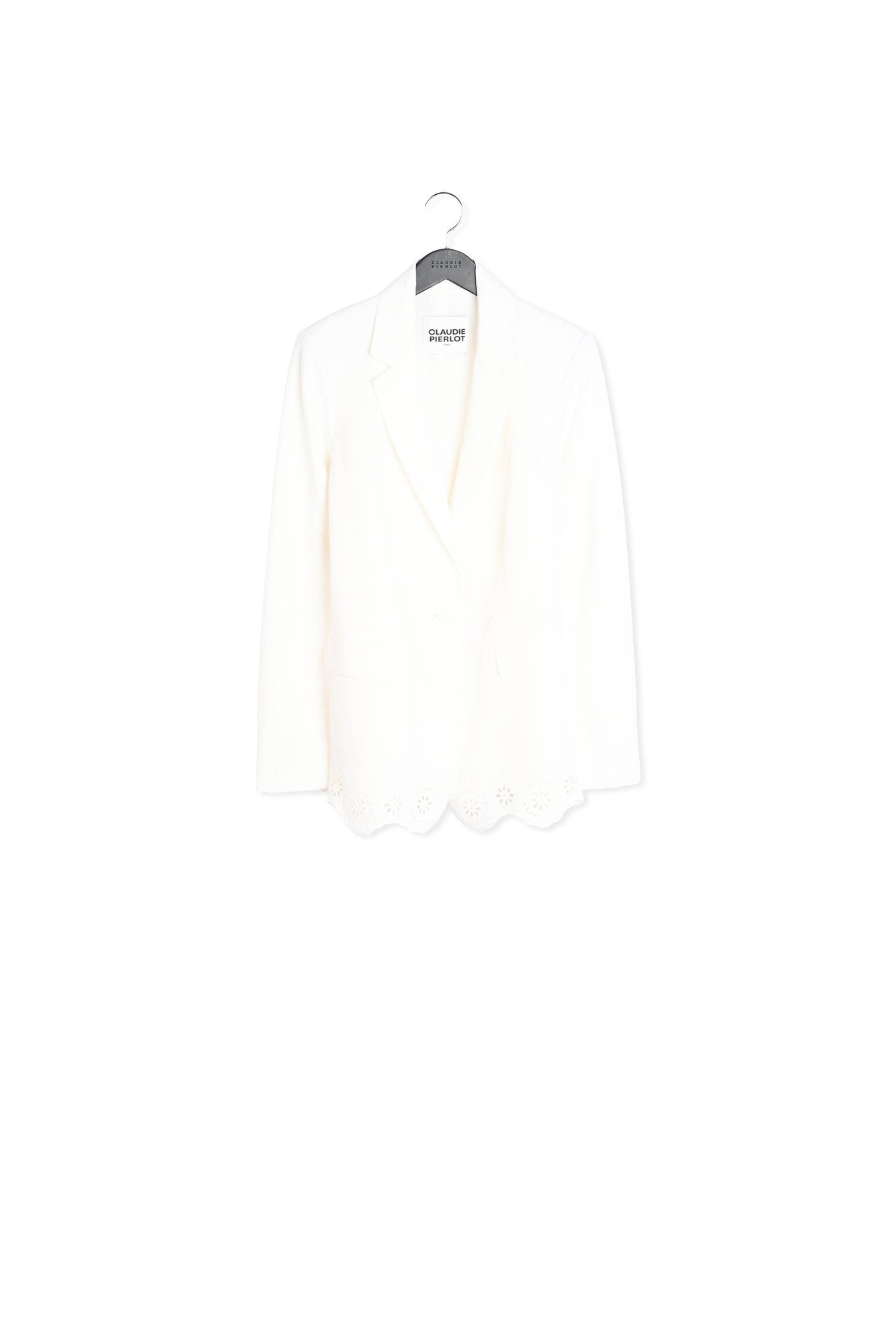 Veste tailleur lin mélangé écrue Faume - seconde main