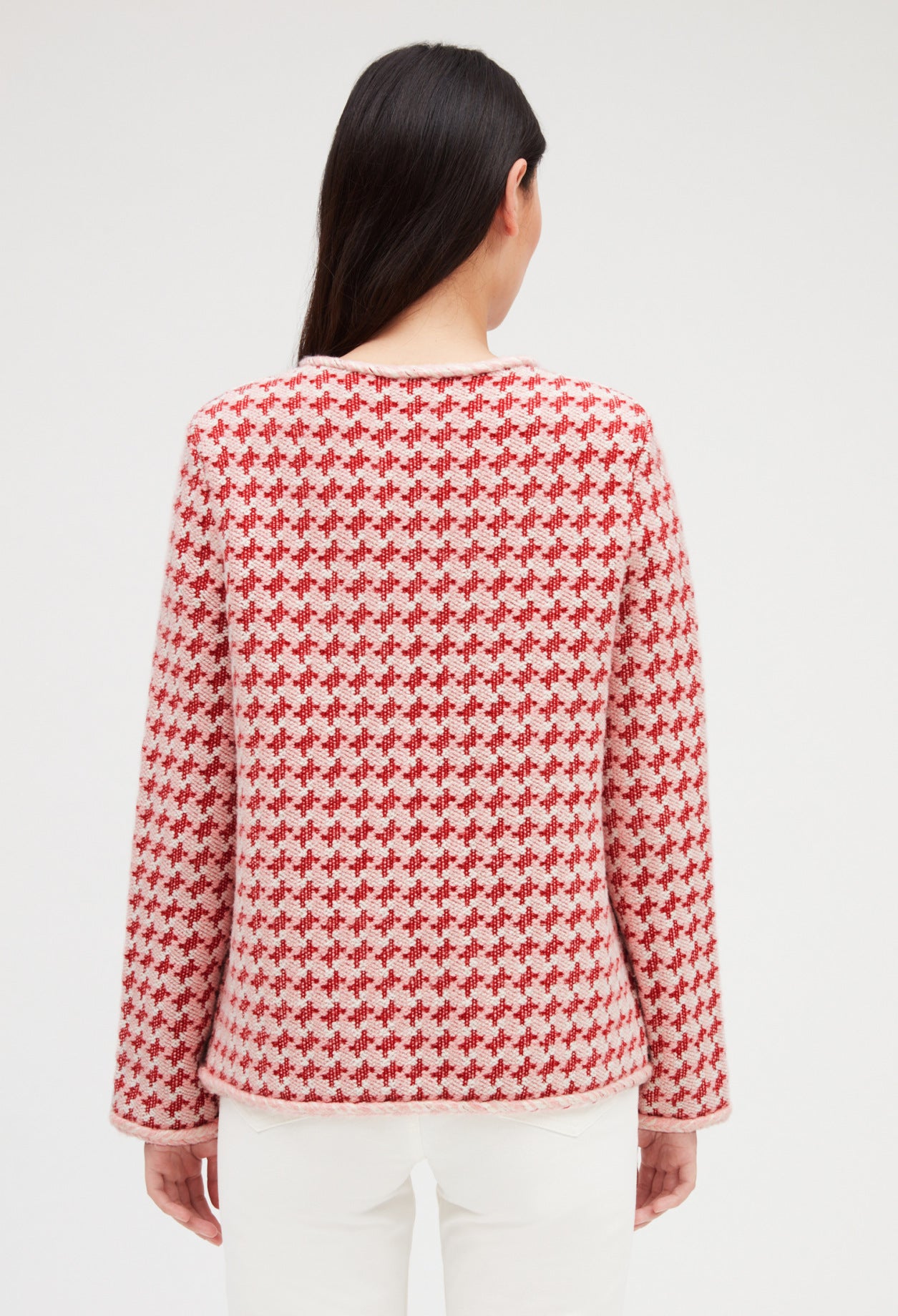 Cardigan maille effet tweed Faume - seconde main