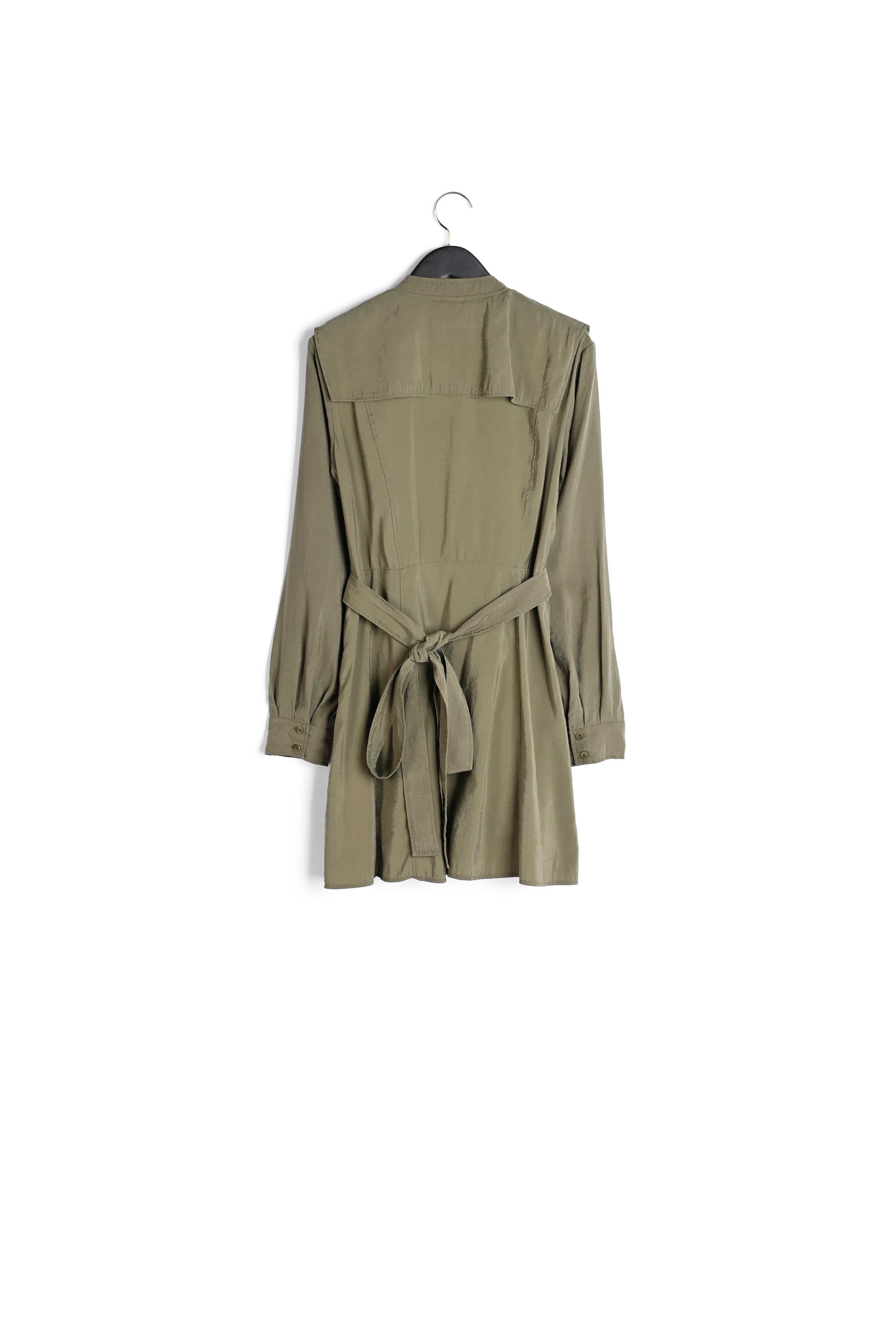 Robe courte à nouer kaki Faume - seconde main