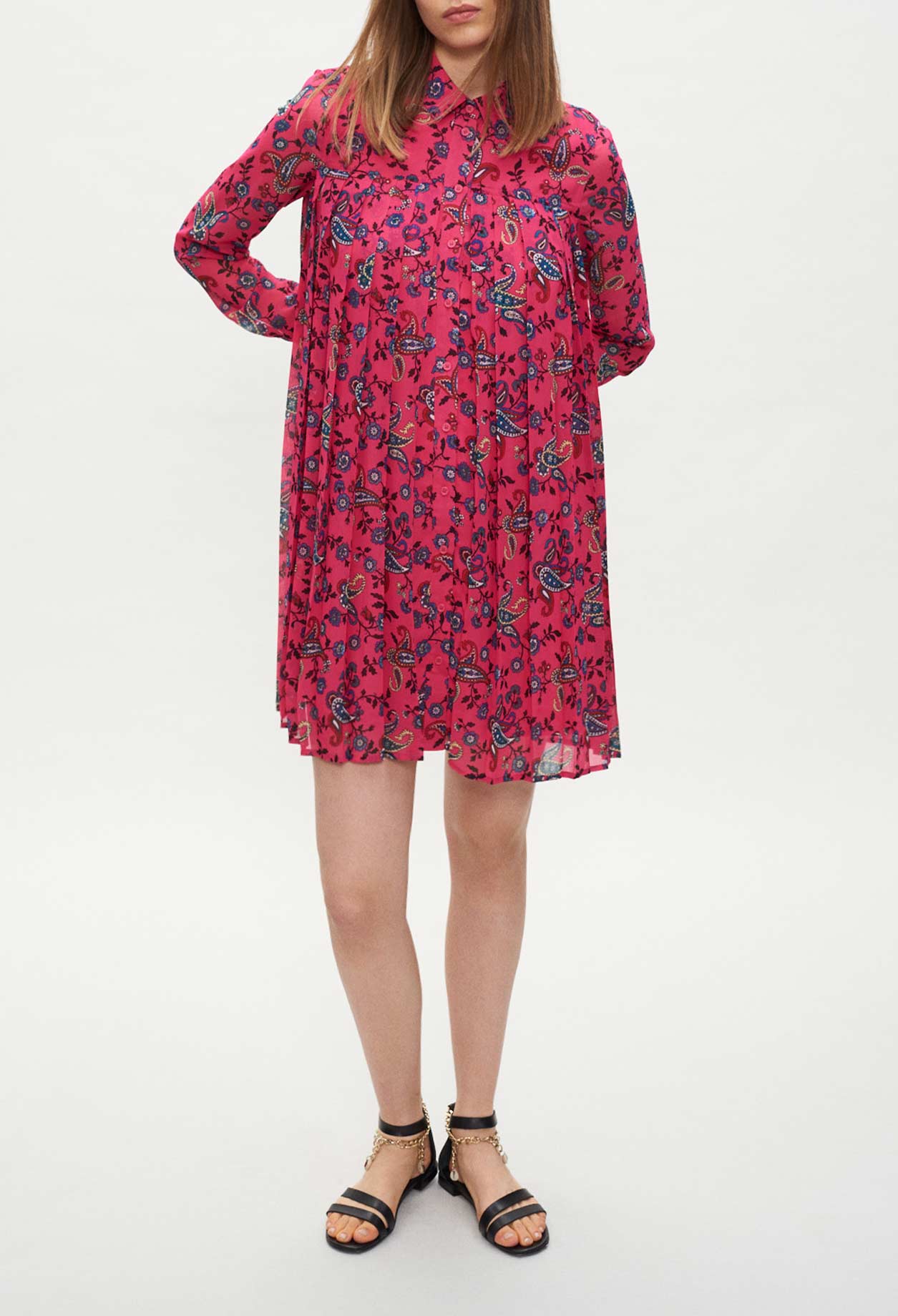 Robe chemise imprimée cachemire Faume - seconde main