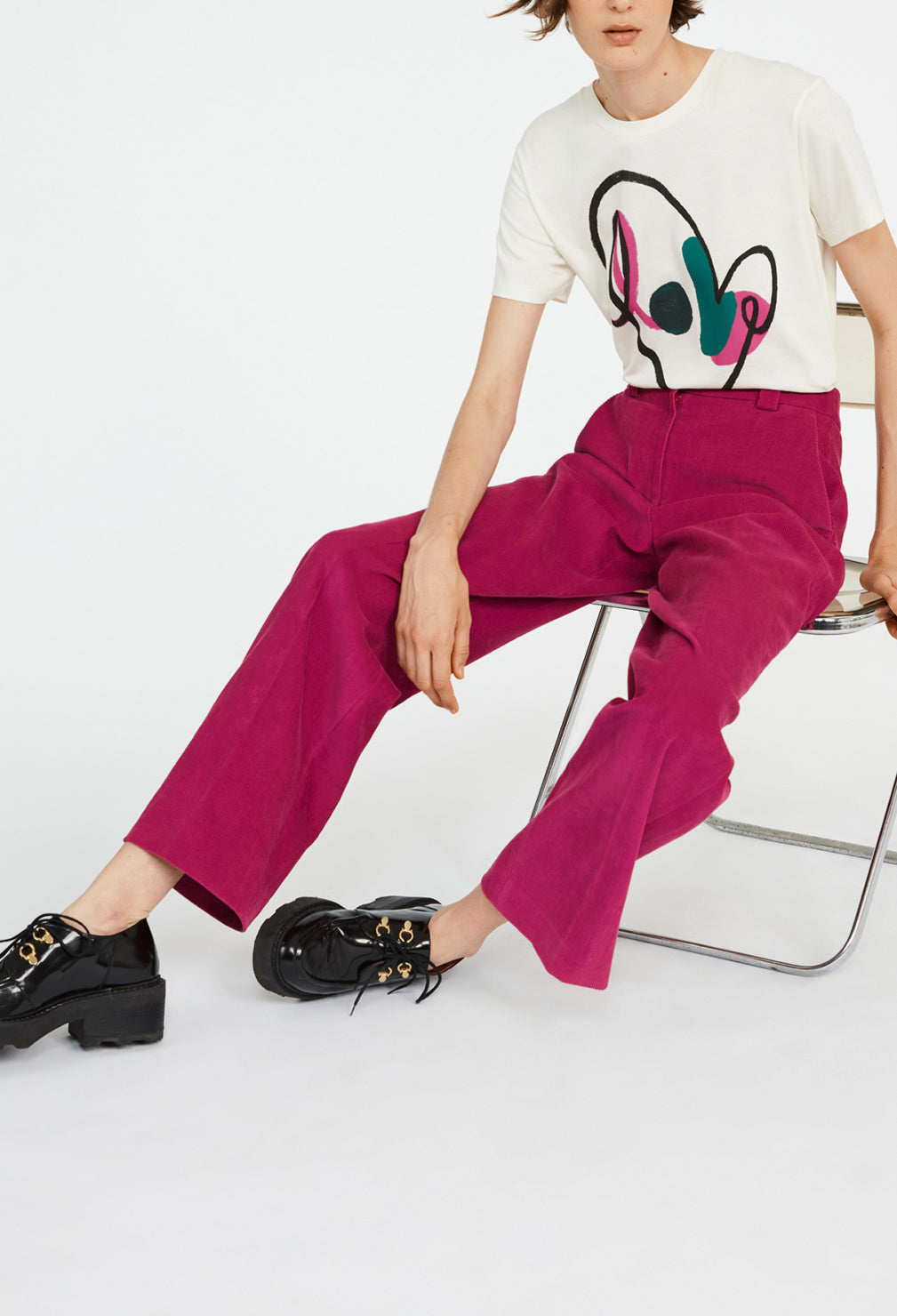 T-shirt manches courtes coeur Faume - seconde main