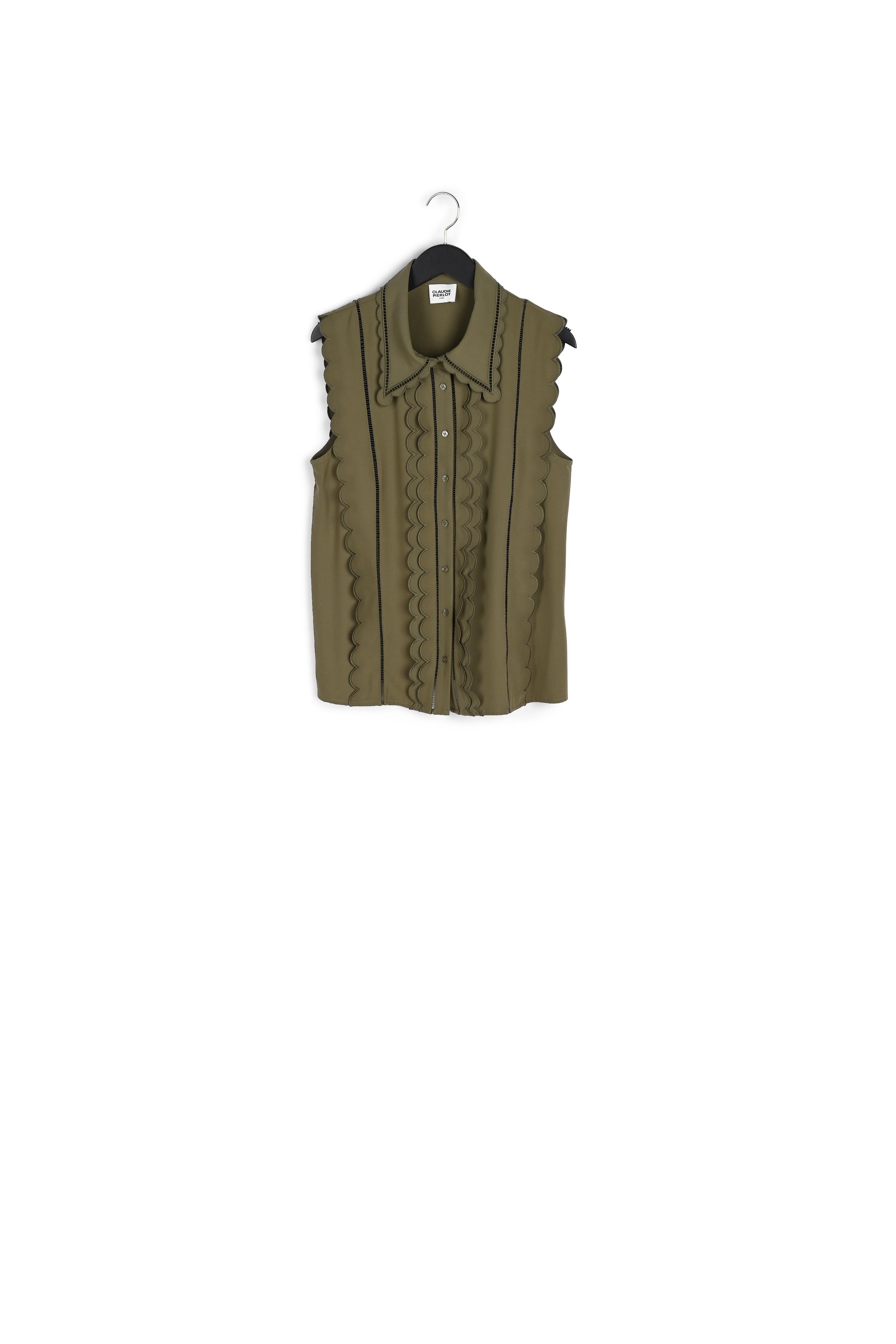 Chemise festonnée sans manches Faume - seconde main