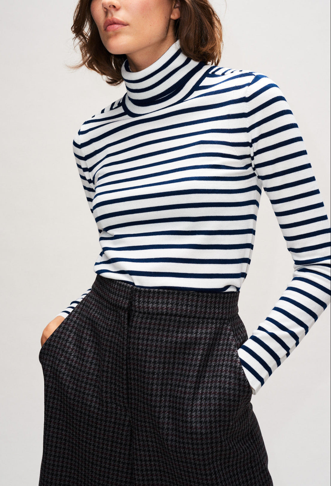 Col roulé rayé Faume - seconde main