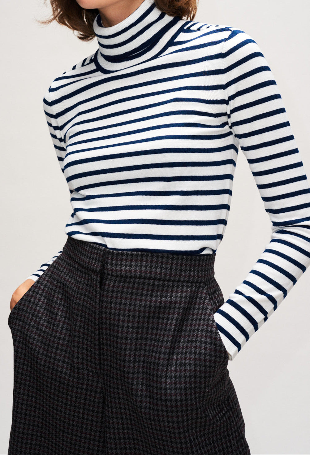 Col roulé rayé Faume - seconde main