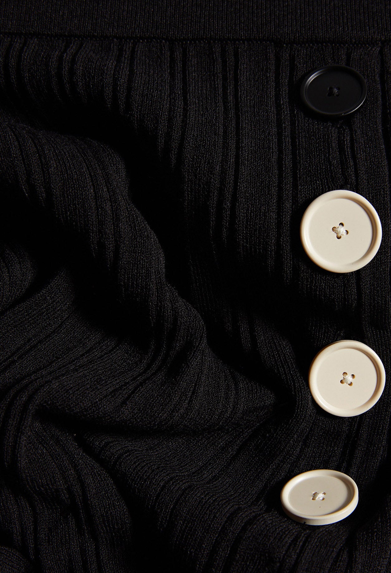 Jupe midi maille noire Faume - seconde main