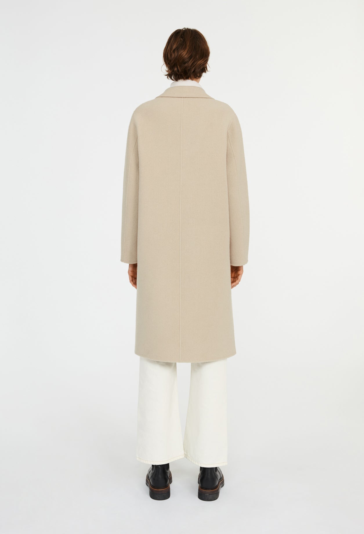 Manteau droit col croisé Faume - seconde main