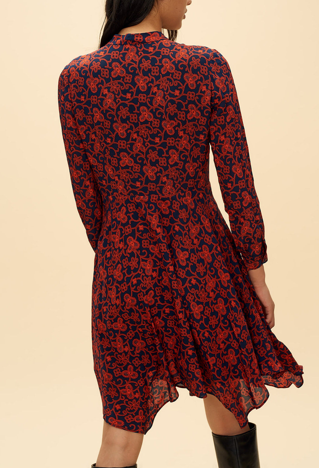 Robe imprimée asymétrique Faume - seconde main