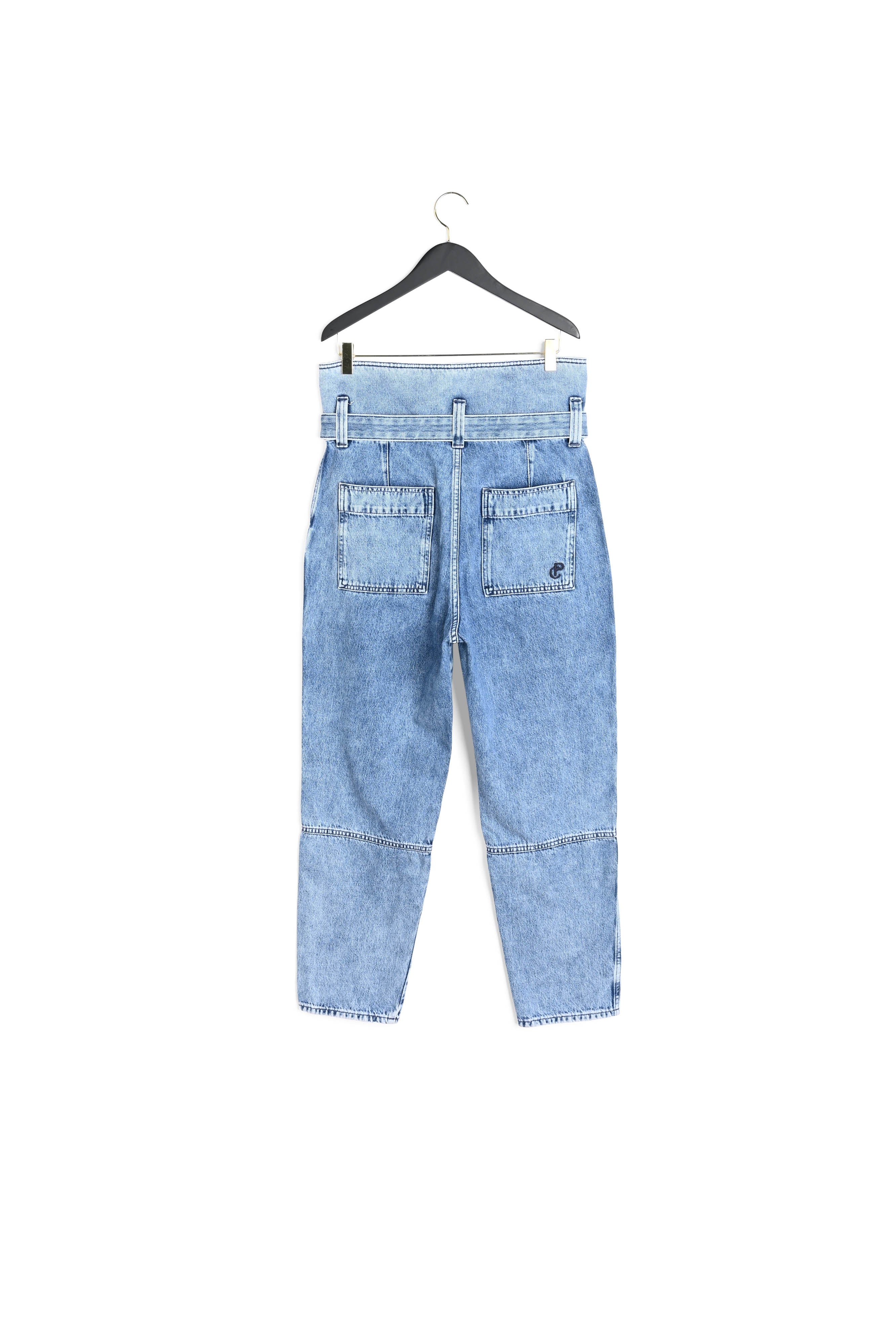 Jean bleu ceinturé Faume - seconde main