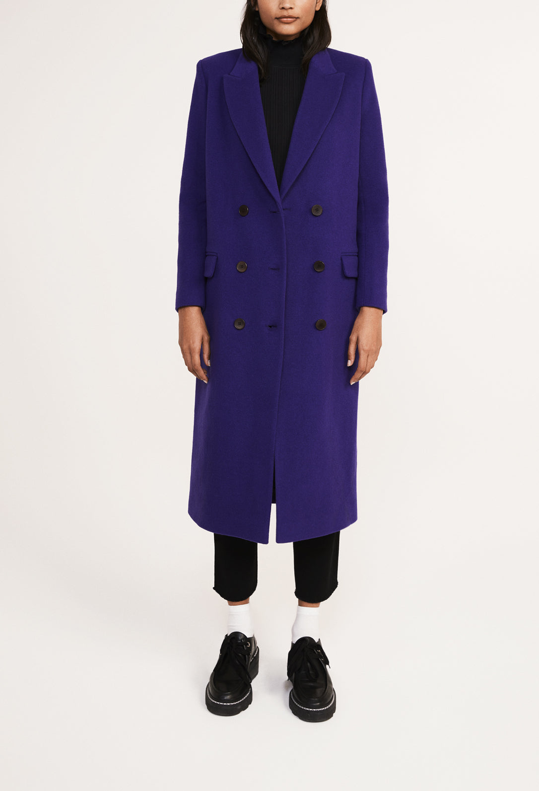 Manteau long en laine et cachemire Faume - seconde main