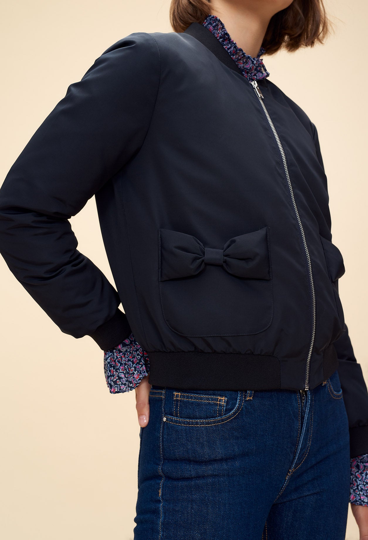 Bombers poche détail nœuds plaqués Faume - seconde main