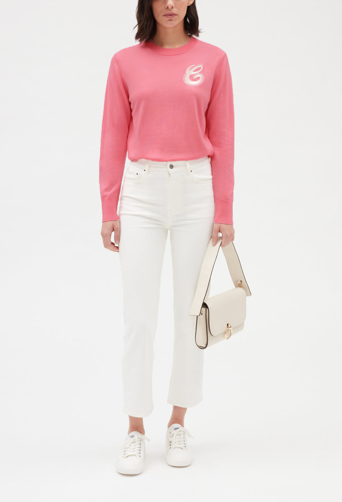 Pull en maille rose Faume - seconde main