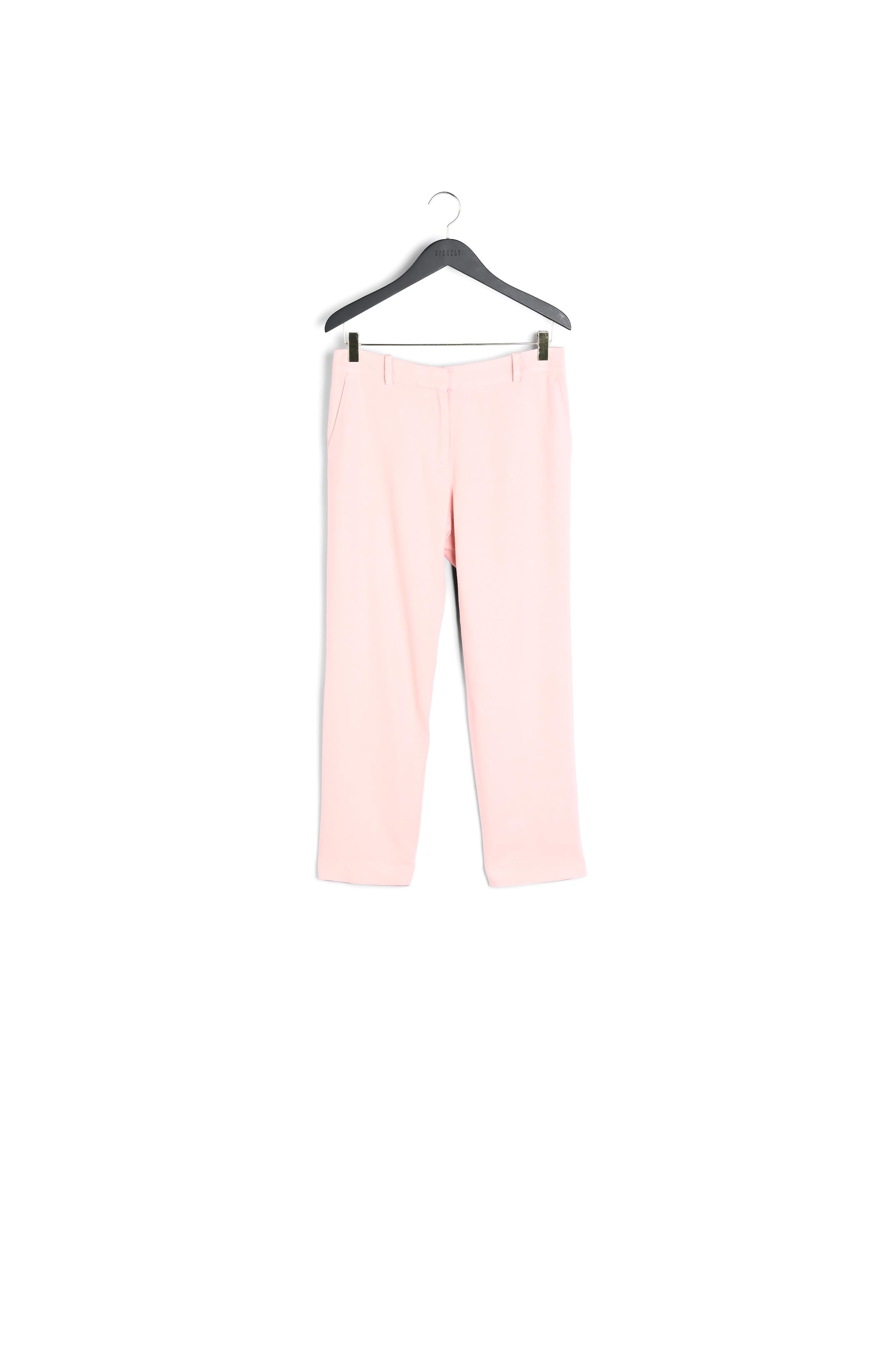 Pantalon droit rose poudré Faume - seconde main