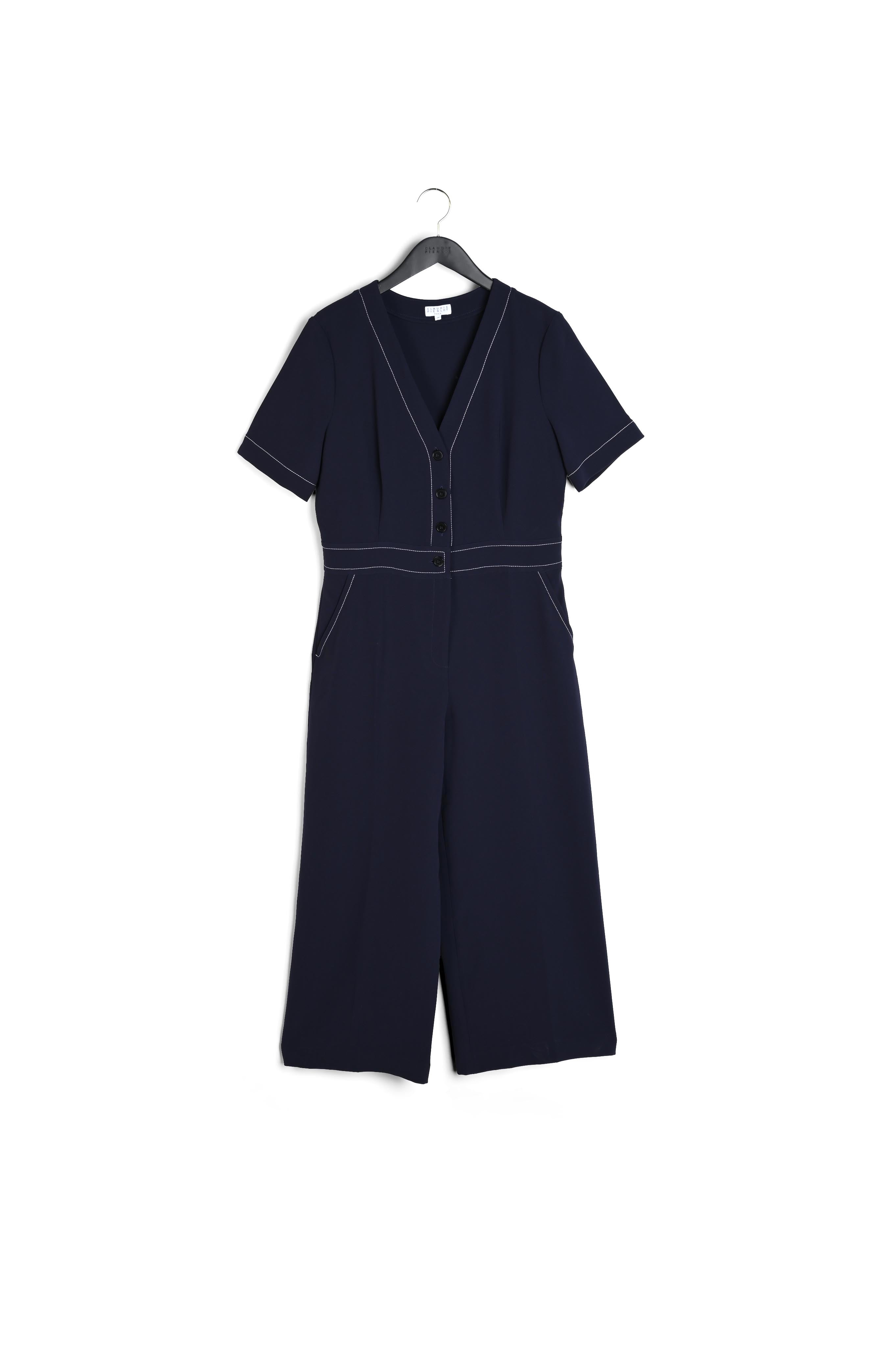 Combi-pantalon surpiqûres contrastées Faume - seconde main