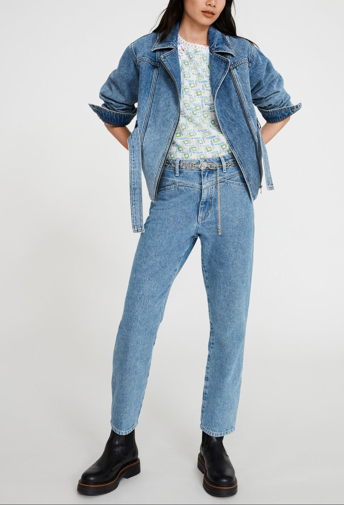 Jean mom denim clair Faume - seconde main