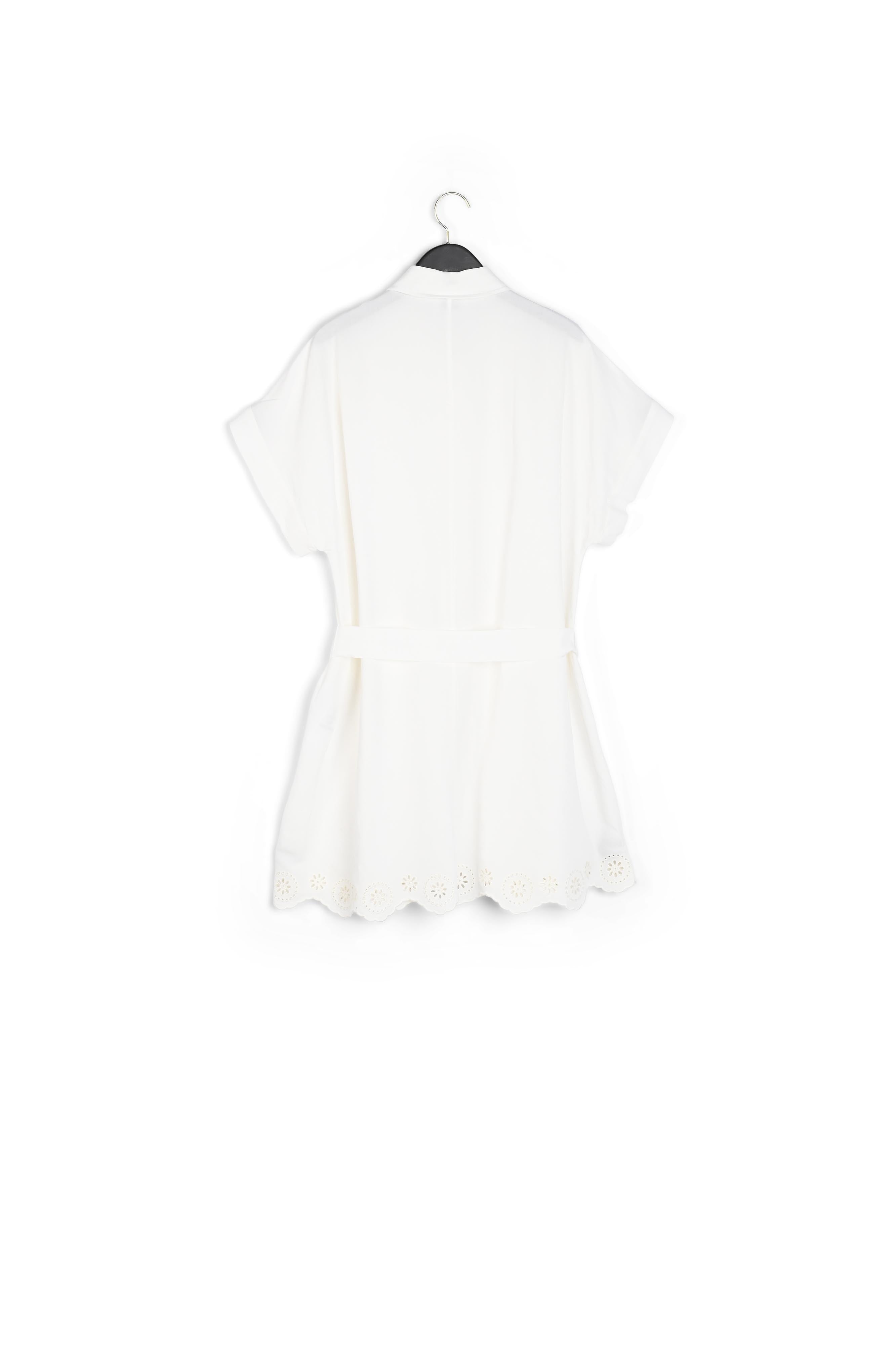 Robe chemise courte broderie anglaise Faume - seconde main