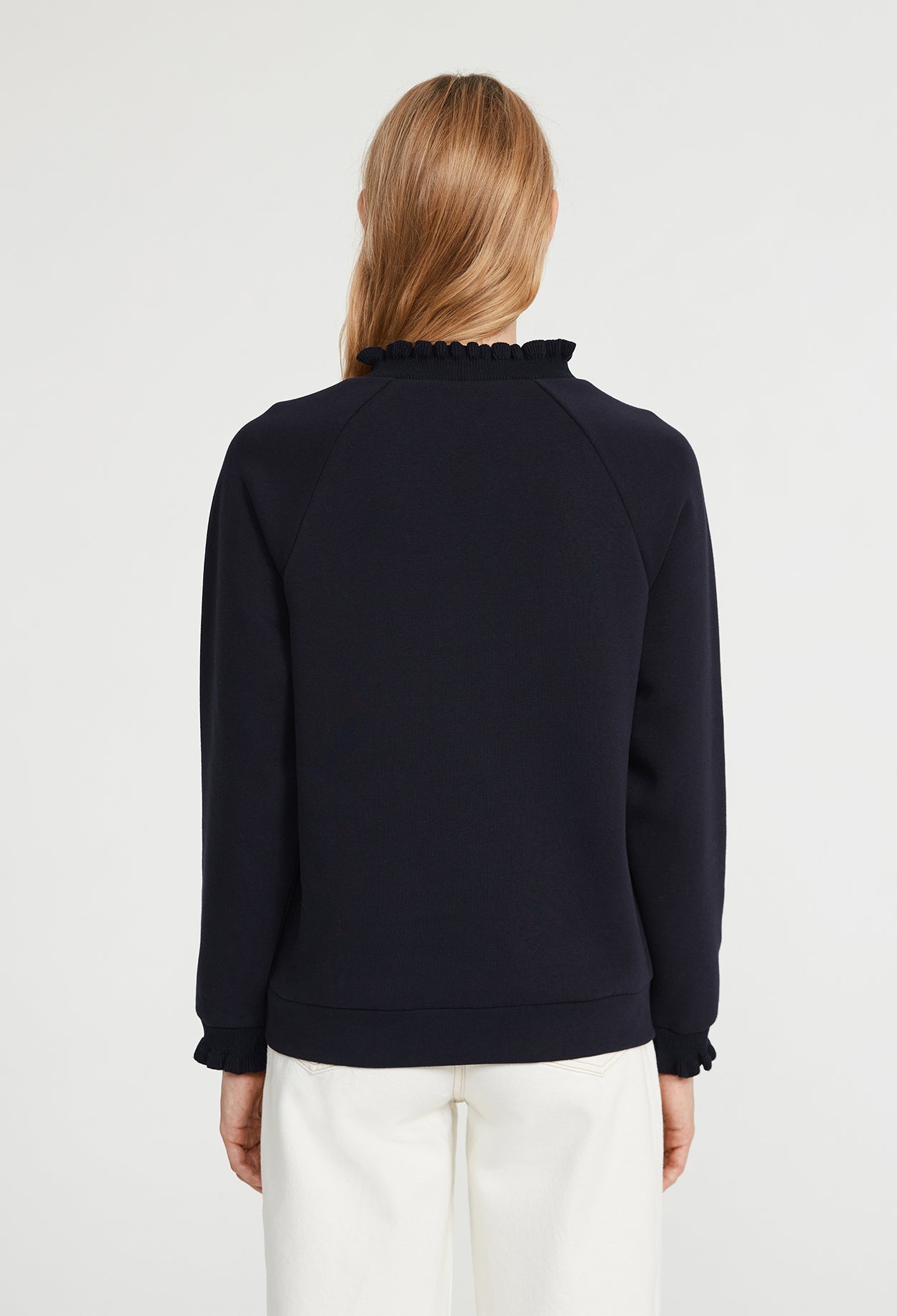 Sweatshirt à col volanté Faume - seconde main