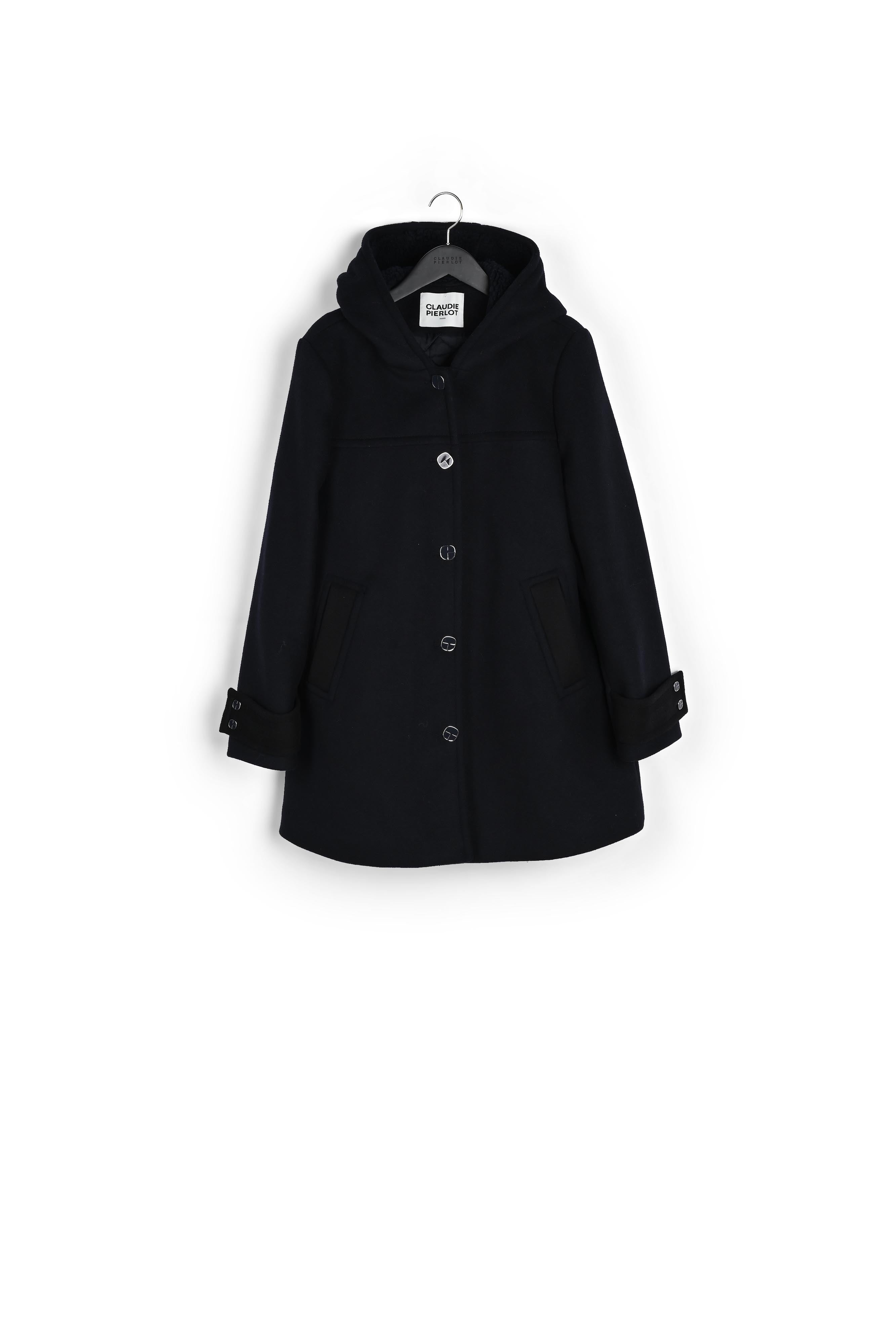 Mantau marin capuch lain mélangé Faume - seconde main