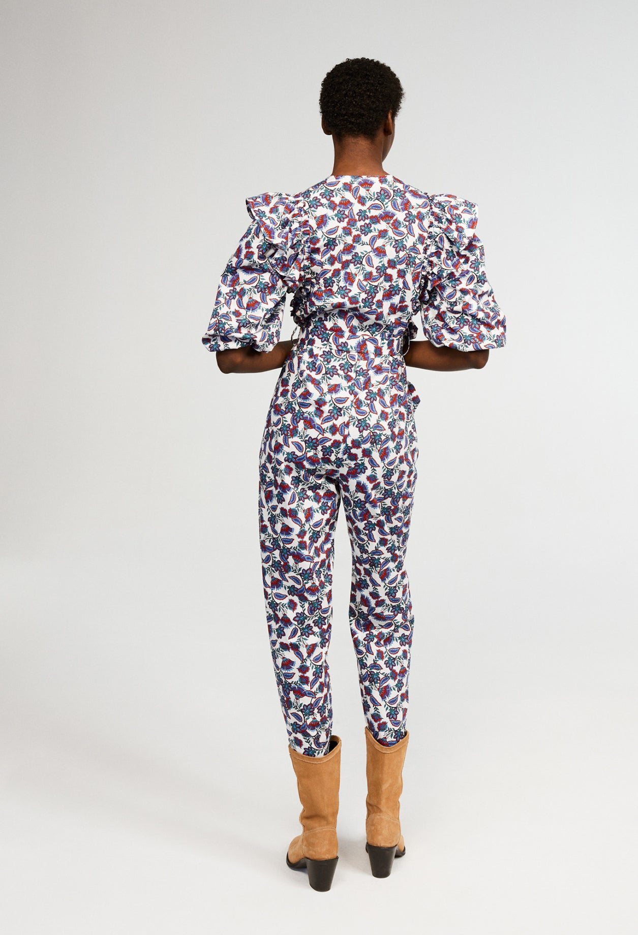 Combinaison longue imprimée en coton bio Faume - seconde main