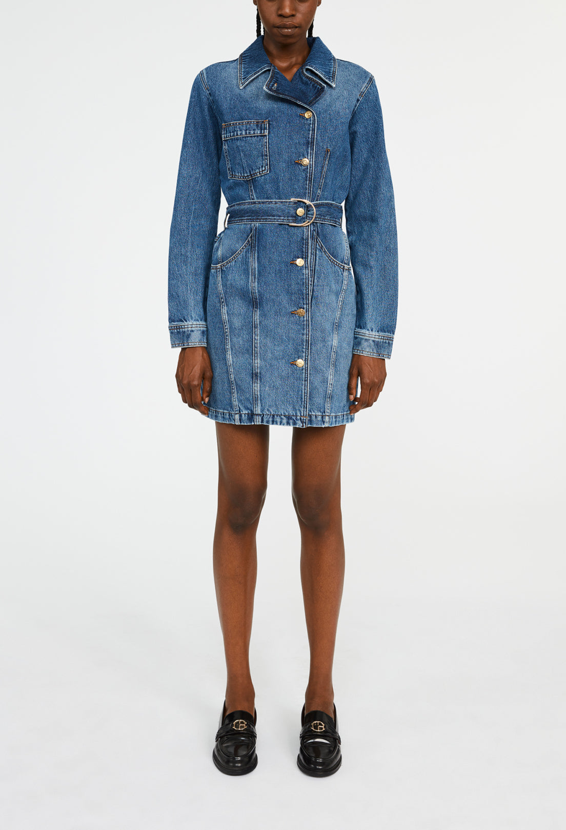 Robe bleue courte Faume - seconde main