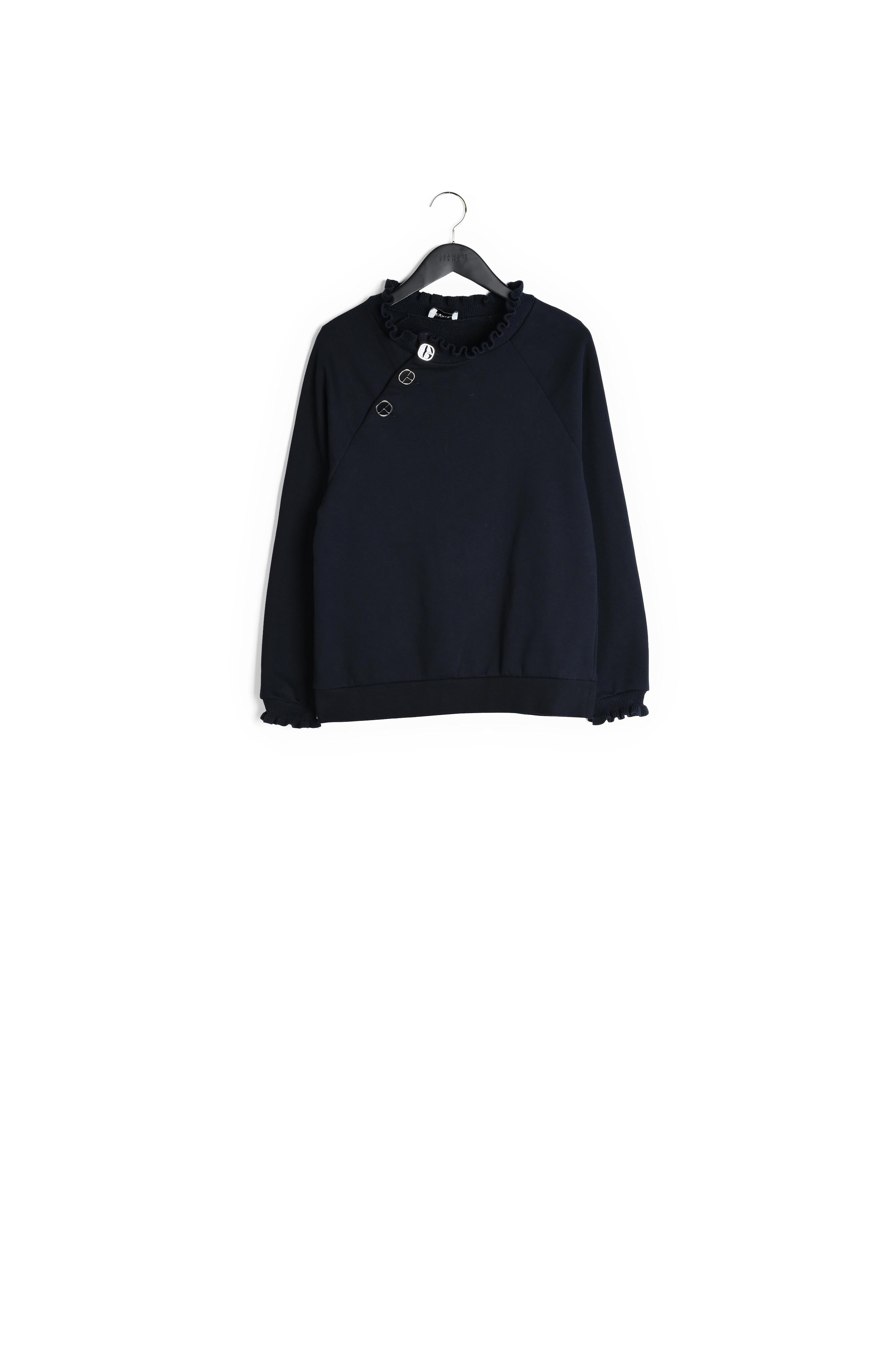 Sweatshirt à col volanté Faume - seconde main