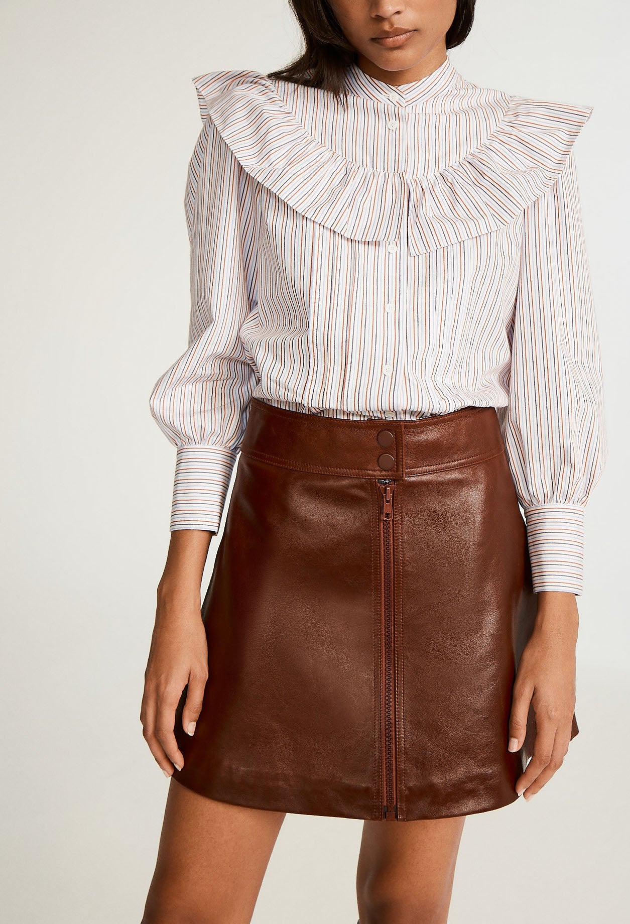 Mini-jupe zippée Faume - seconde main