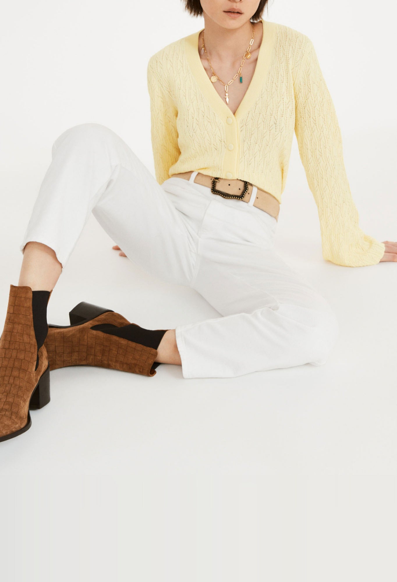 Cardigan points fantaisies Faume - seconde main