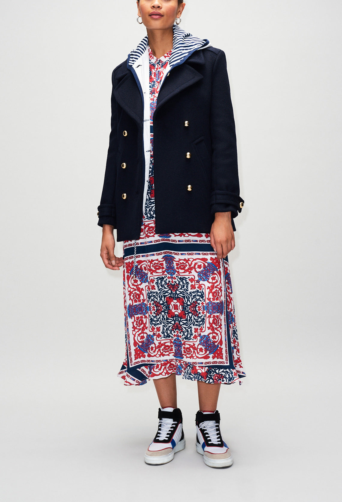 Robe longue imprimée foulard Faume - seconde main