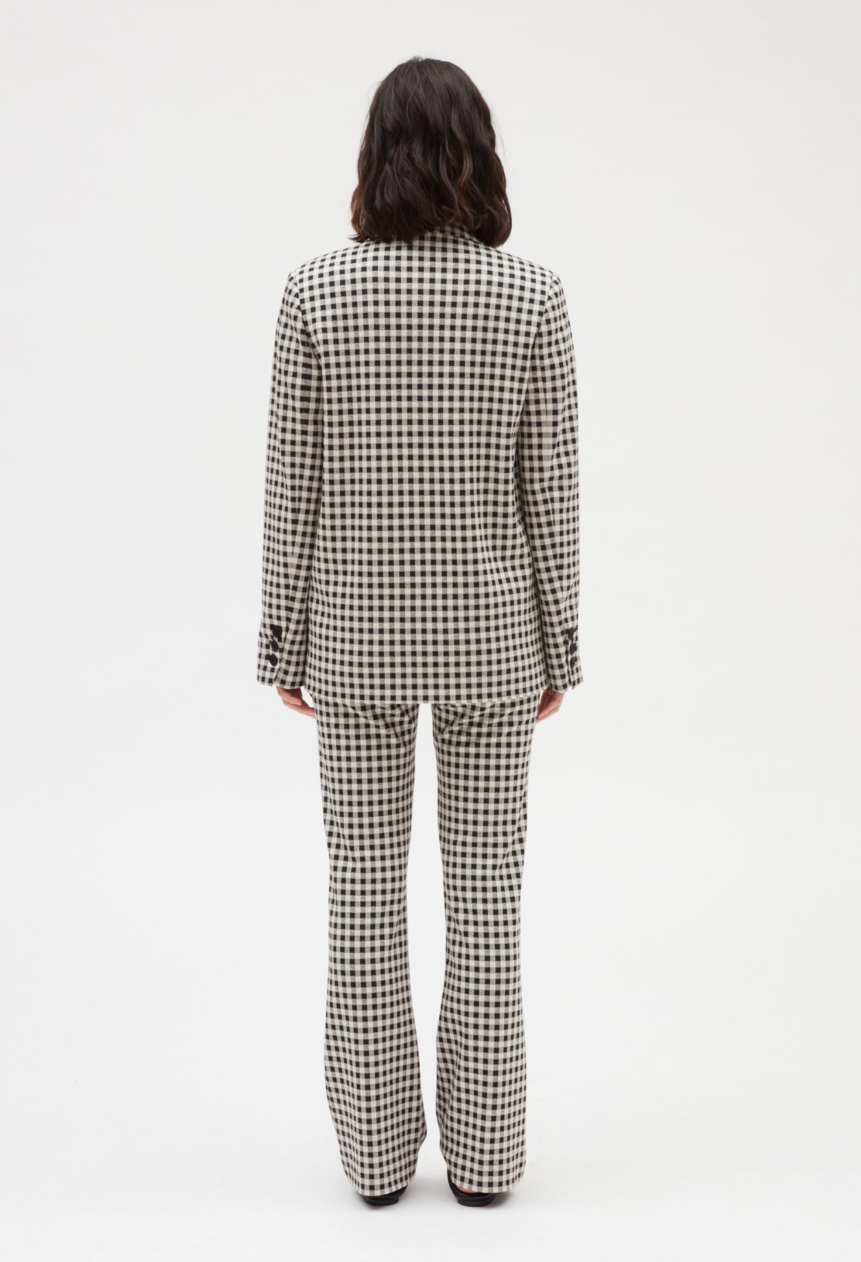 Veste tailleur vichy bicolore Faume - seconde main