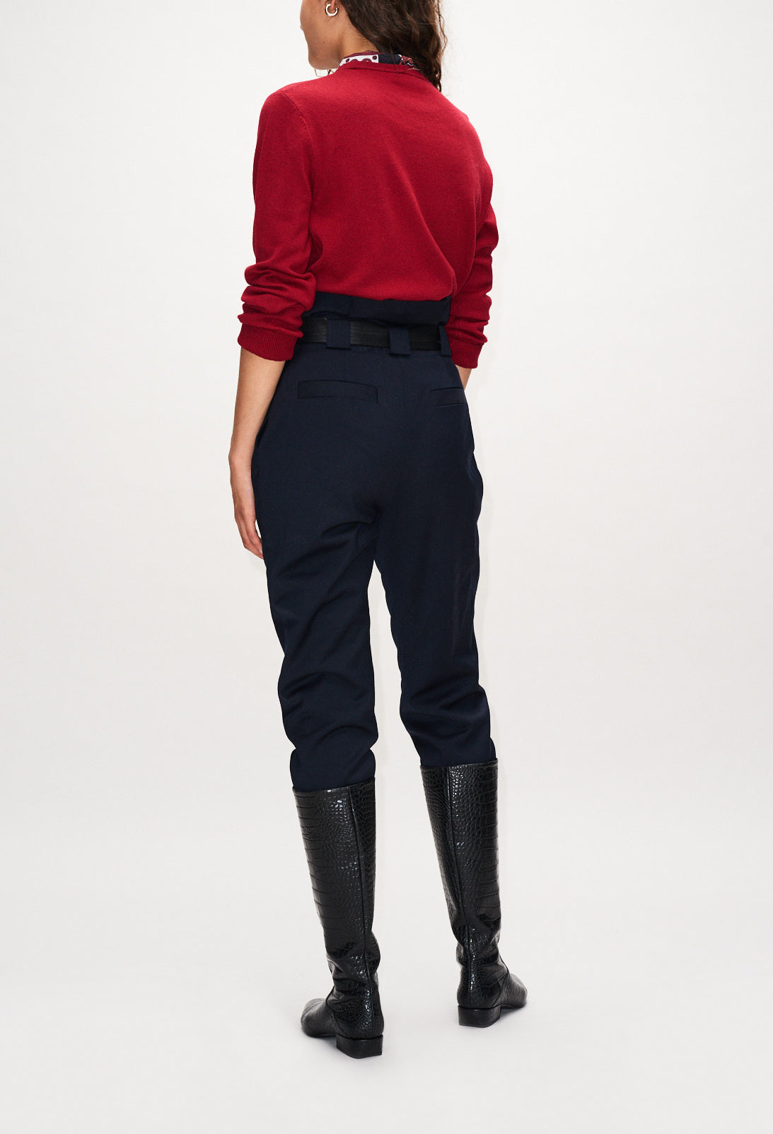 Pull col lavallière effet foulard Faume - seconde main