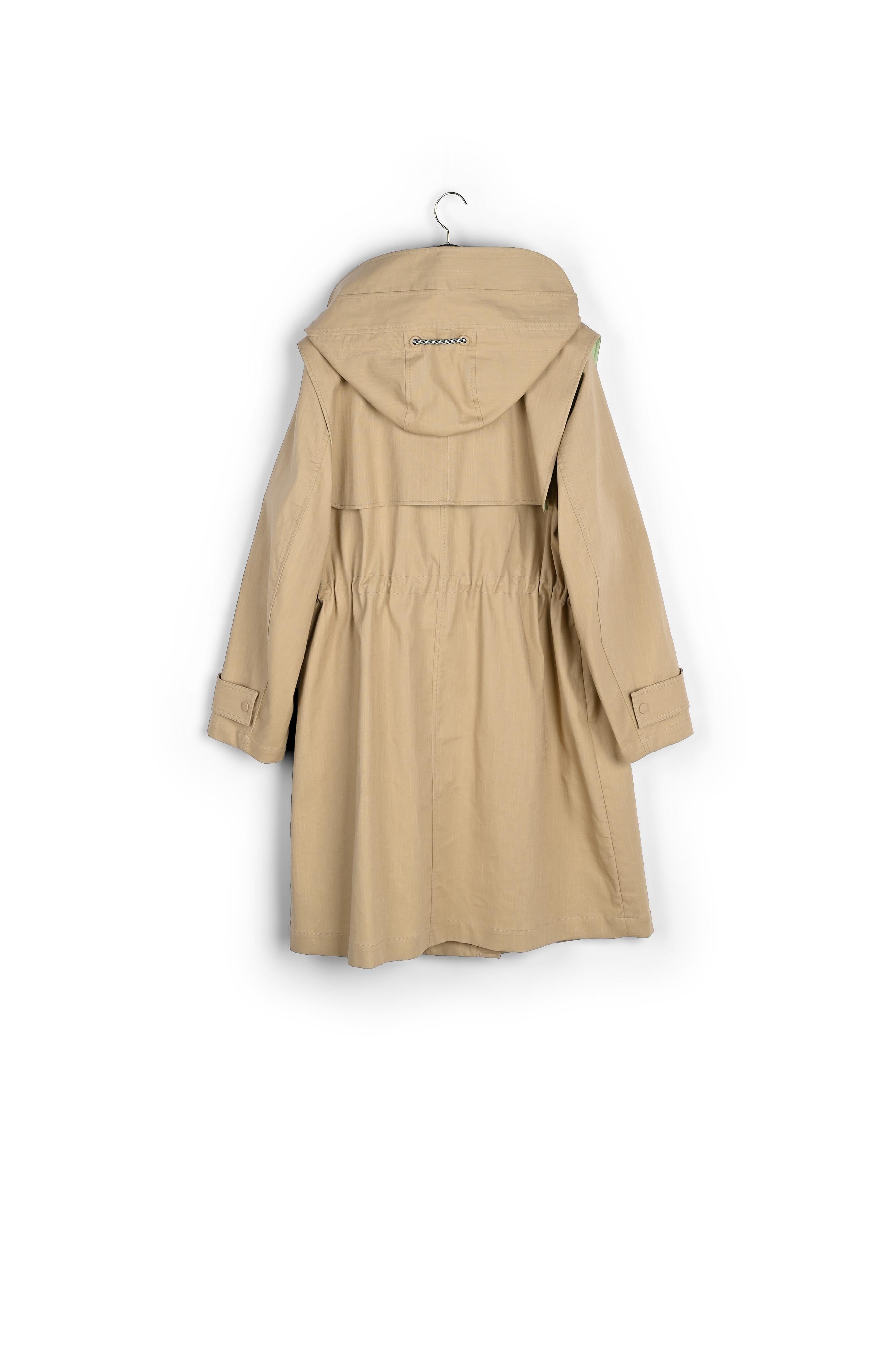 Trench long à capuche Faume - seconde main