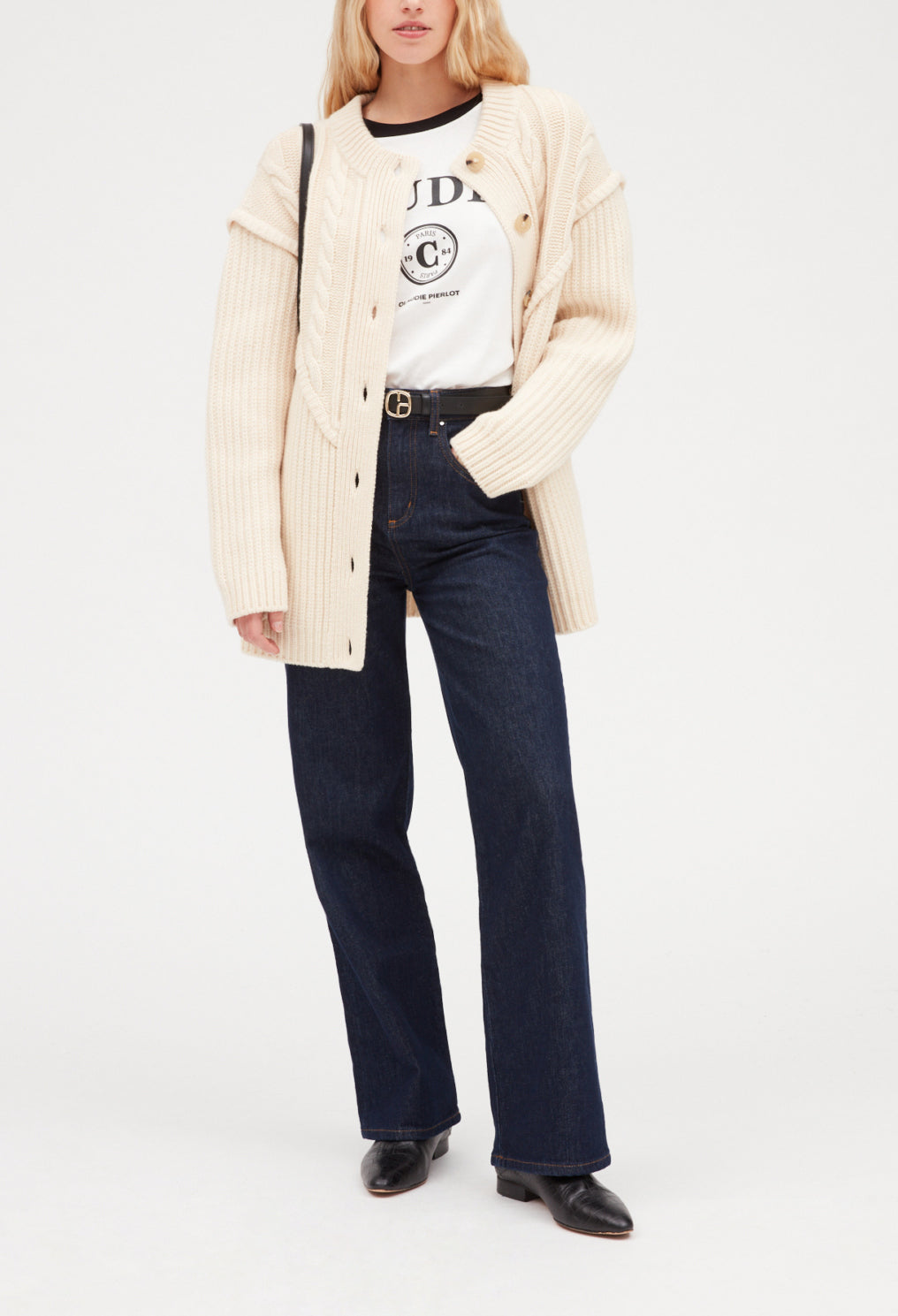 Gilet boutonné laine Faume - seconde main