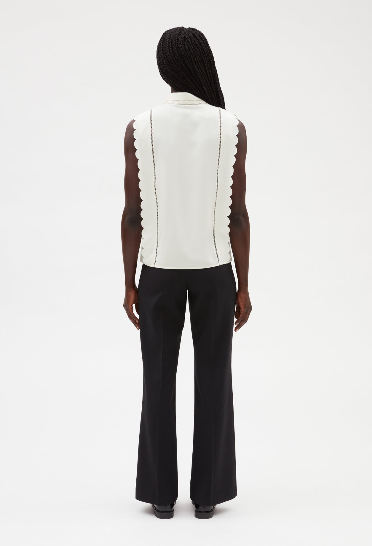 Chemise festonnée sans manches Faume - seconde main