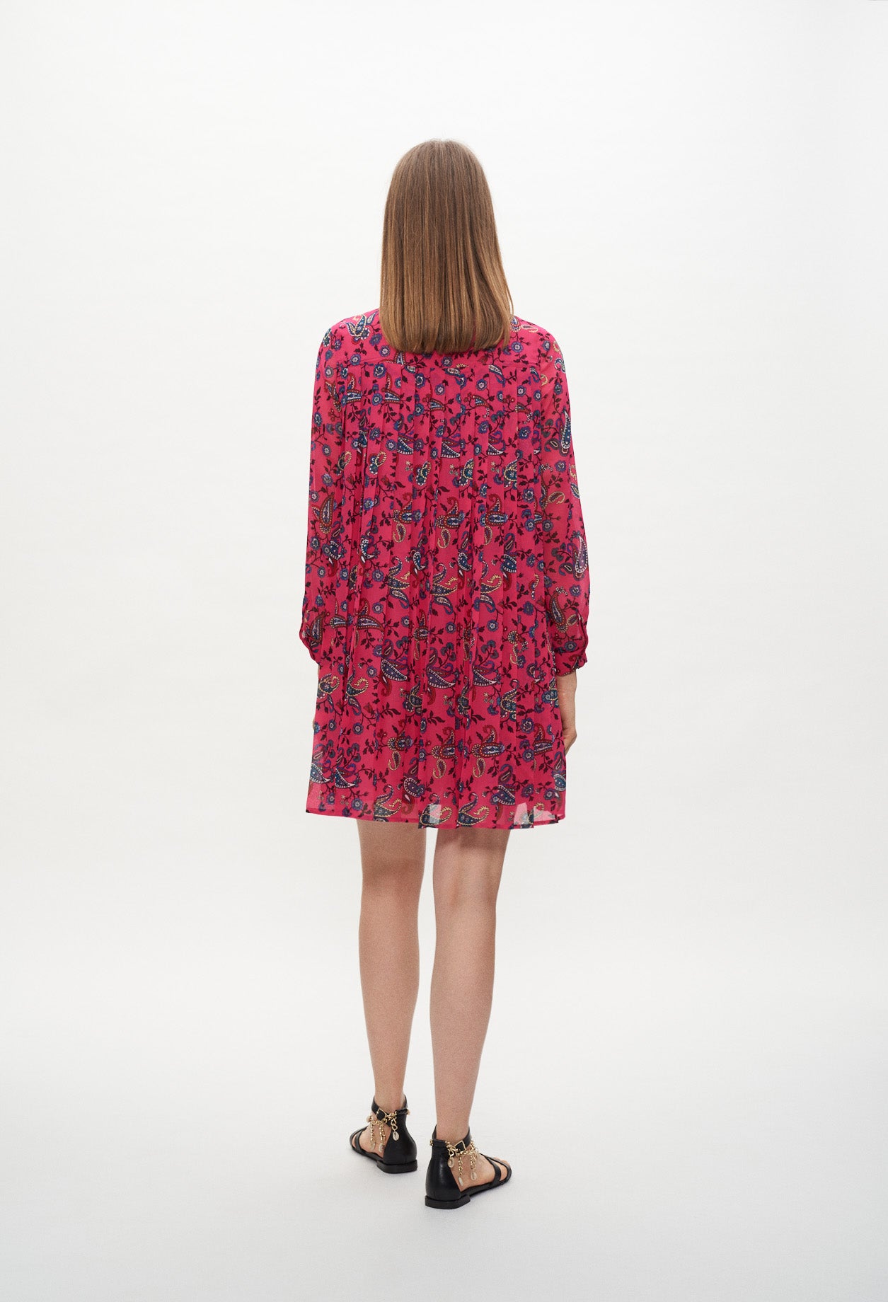 Robe chemise imprimée cachemire Faume - seconde main