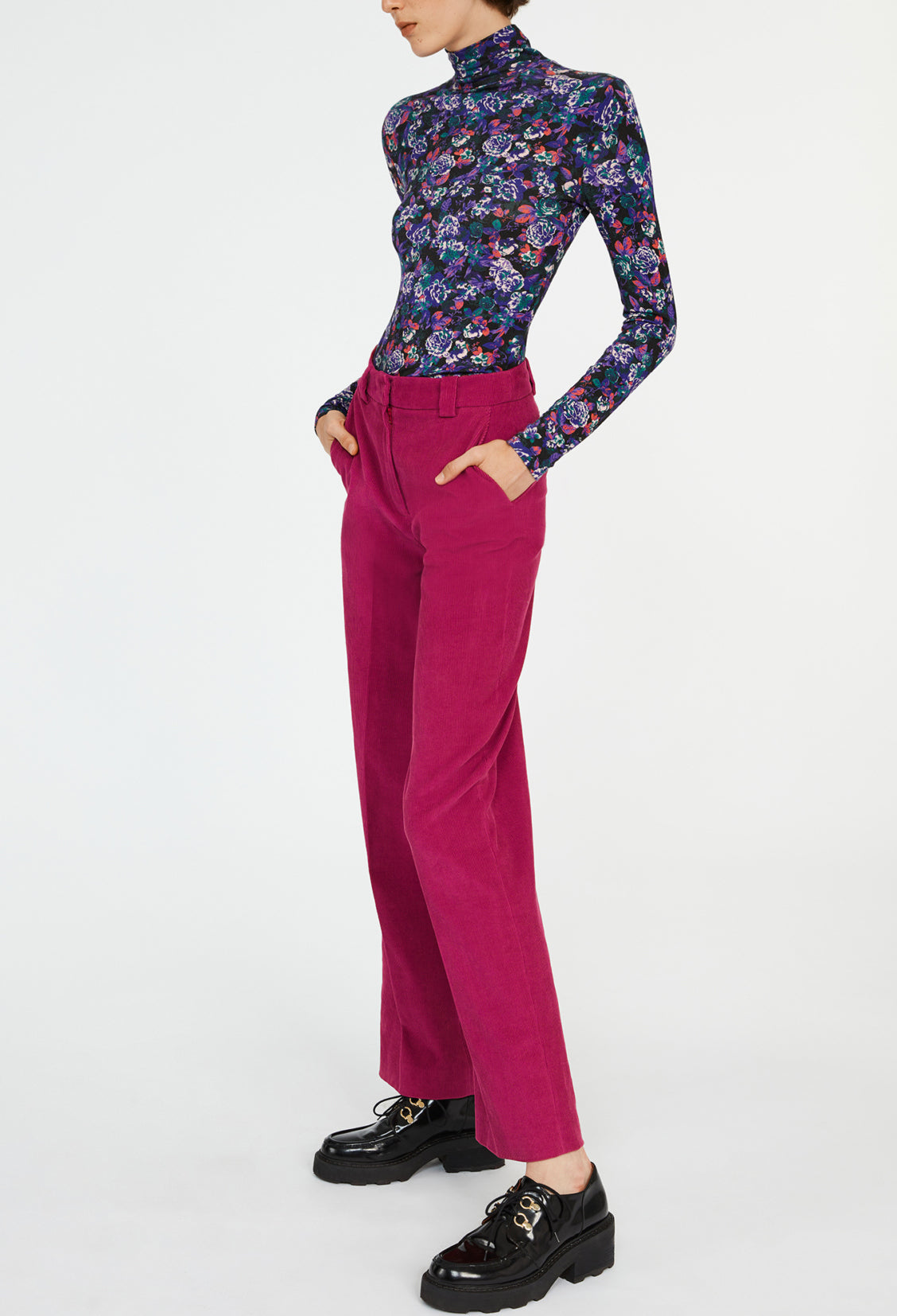 Pantalon large velours Faume - seconde main