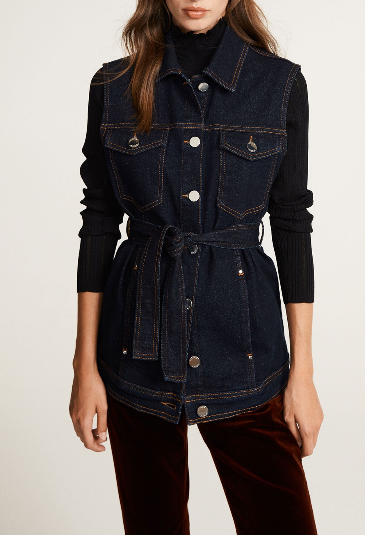 Veste en jean sans manches Faume - seconde main