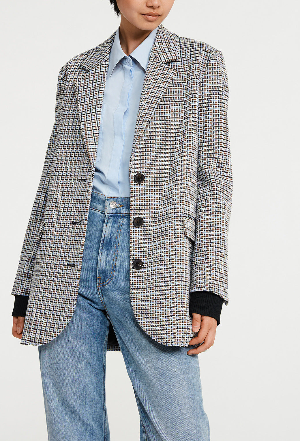 Veste à carreaux tailleur Faume - seconde main