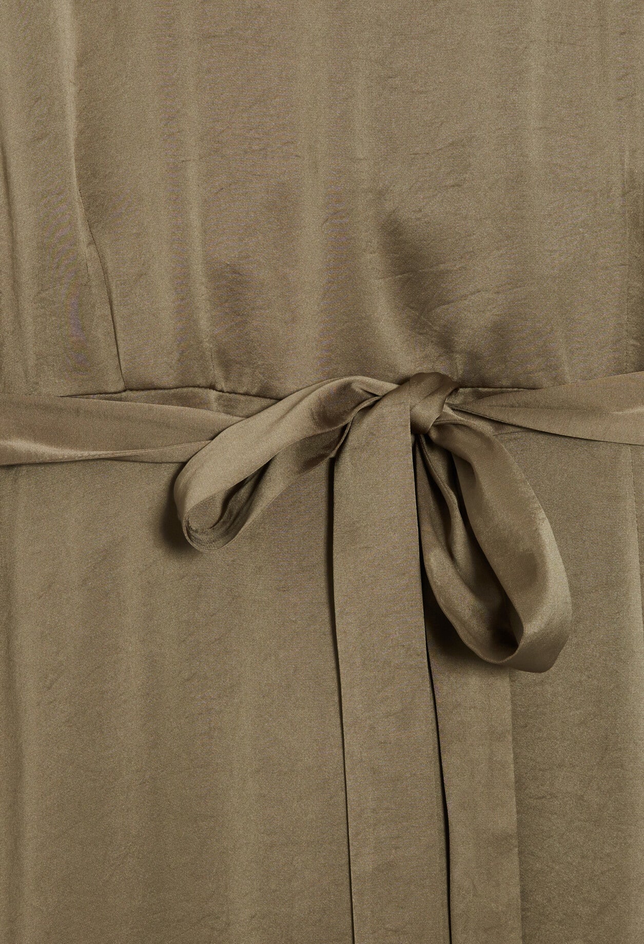 Robe midi satinée kaki Faume - seconde main