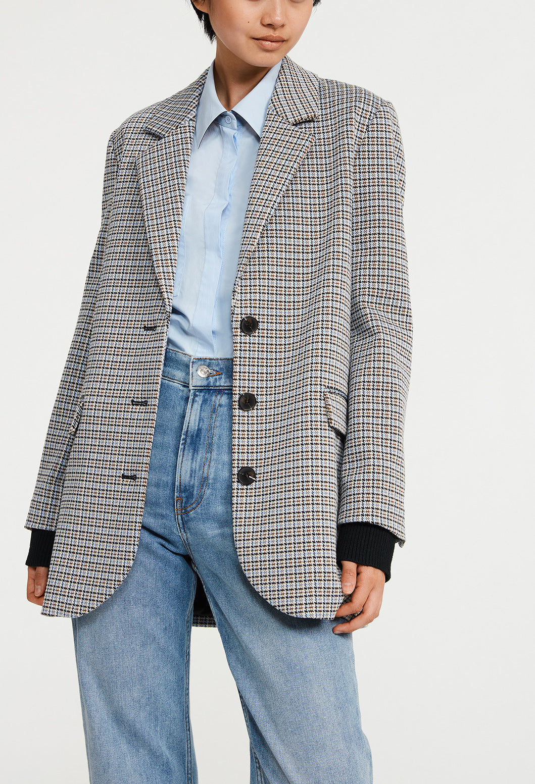 Veste à carreaux tailleur Faume - seconde main