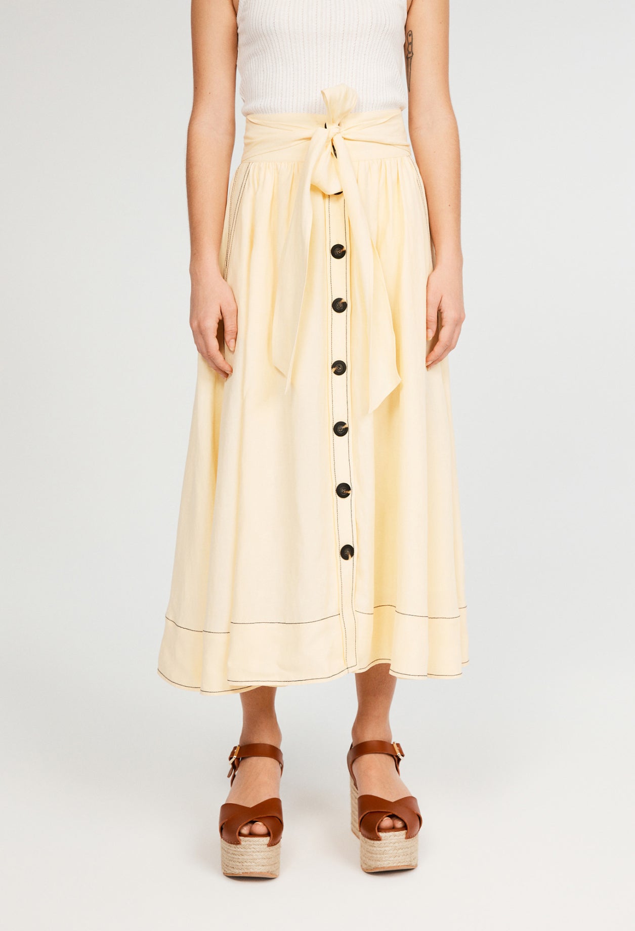 Jupe longue boutonnée Faume - seconde main