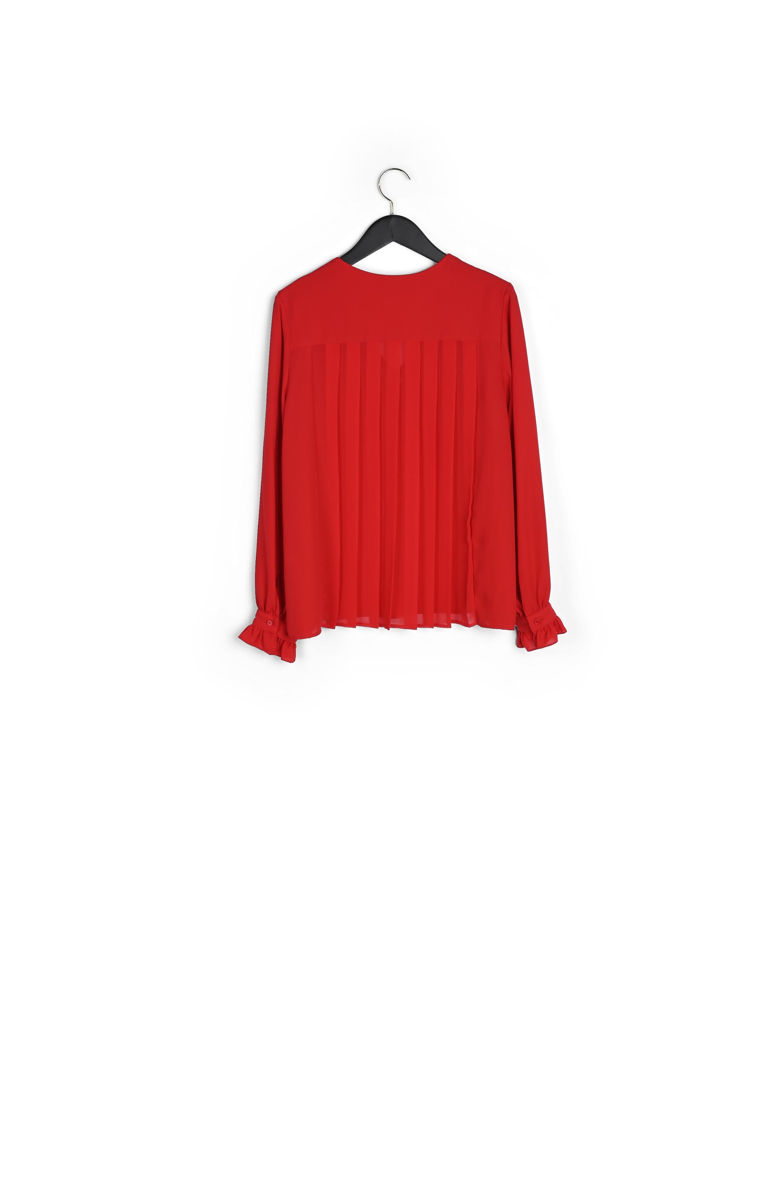 Top fluide col V dos plissé uni Faume - seconde main