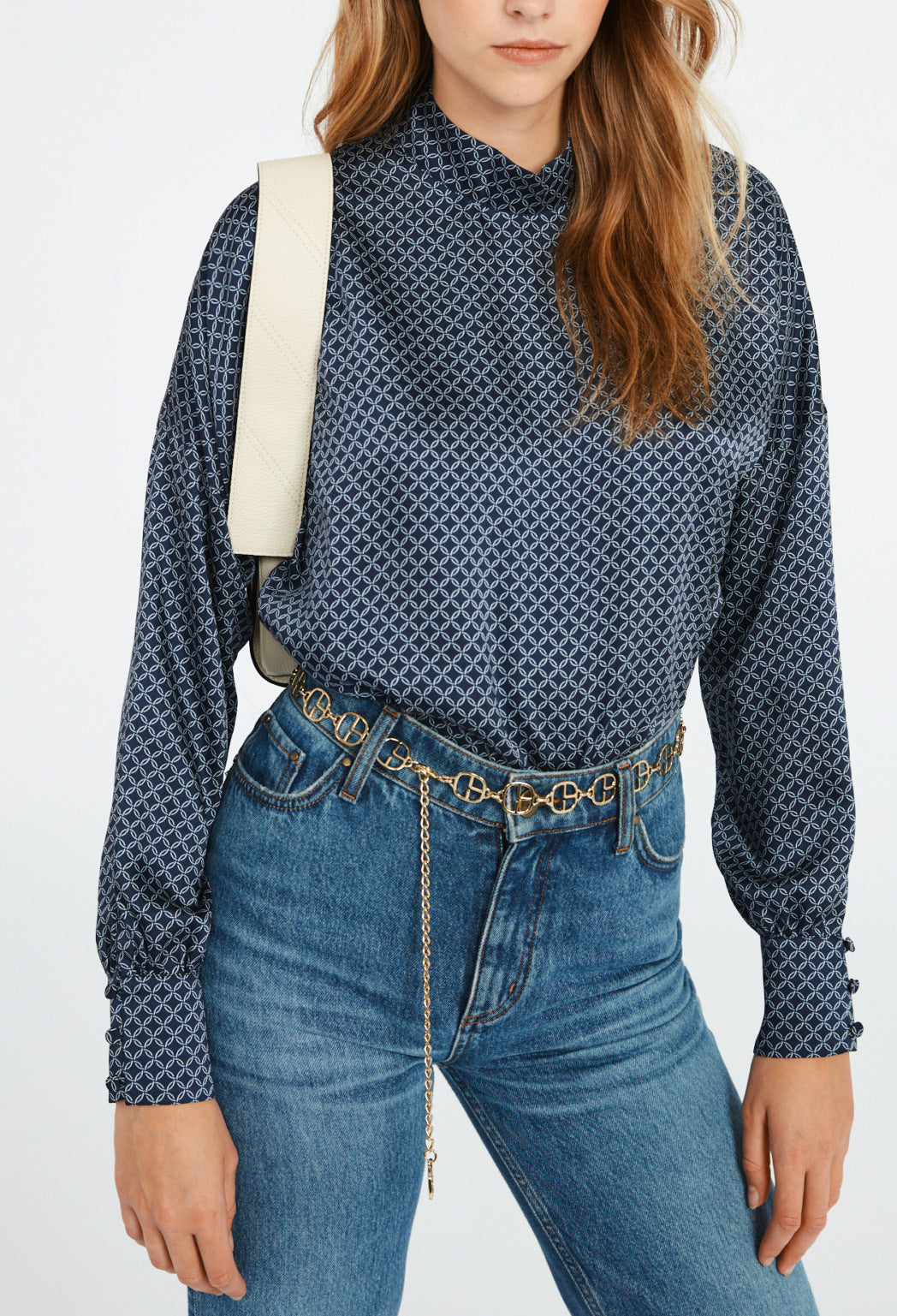 Blouse imprimé géométrique Faume - seconde main