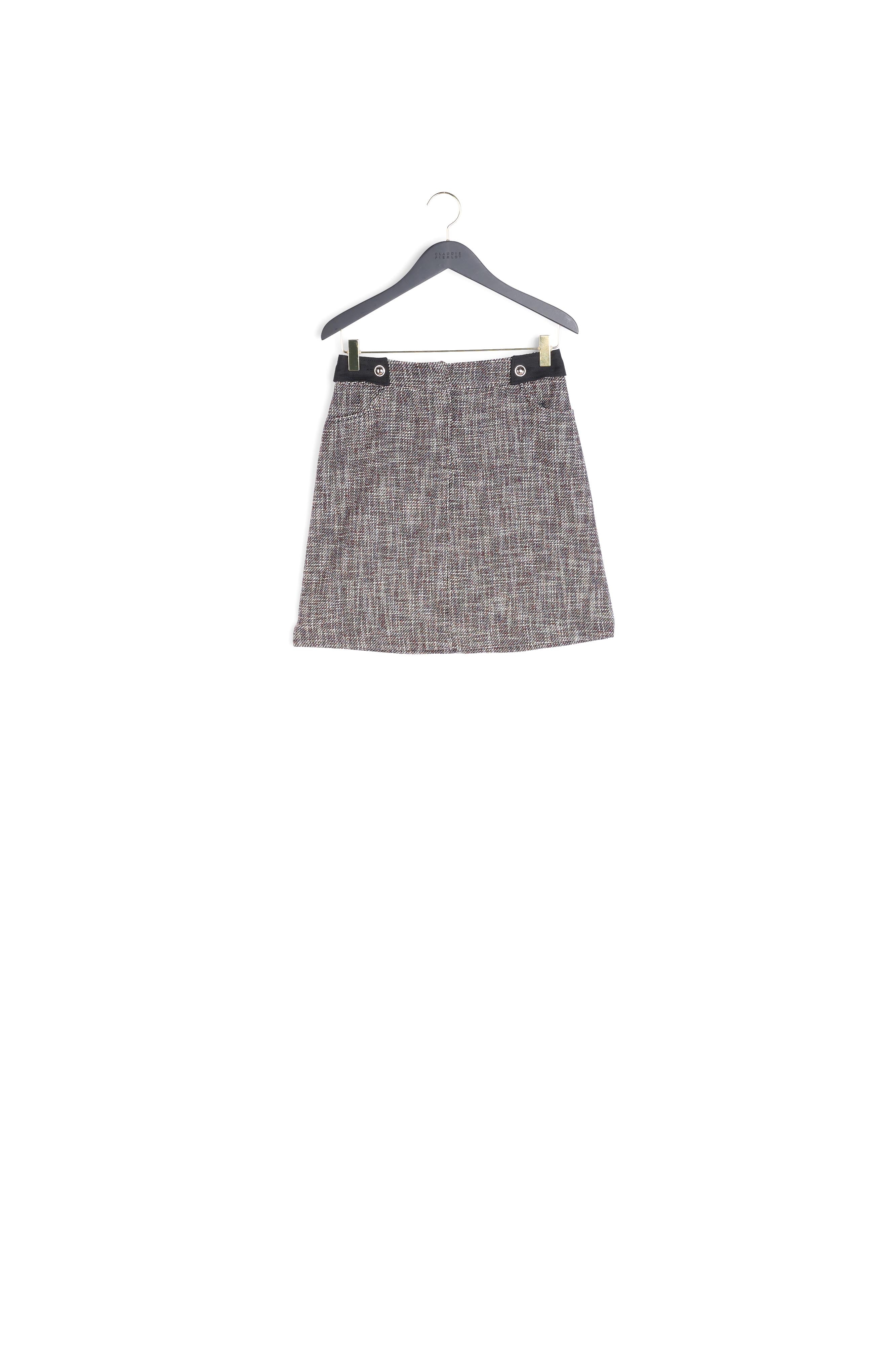 Jupe droite en tweed Faume - seconde main