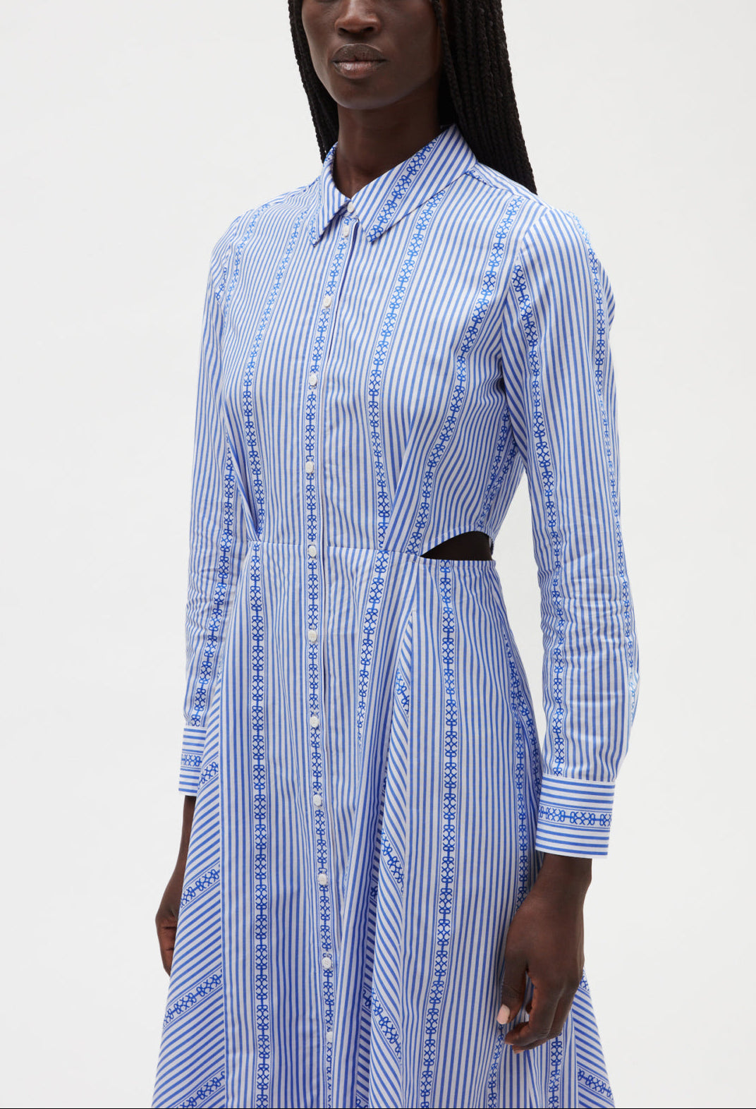 Robe chemise midi bleu ciel Faume - seconde main