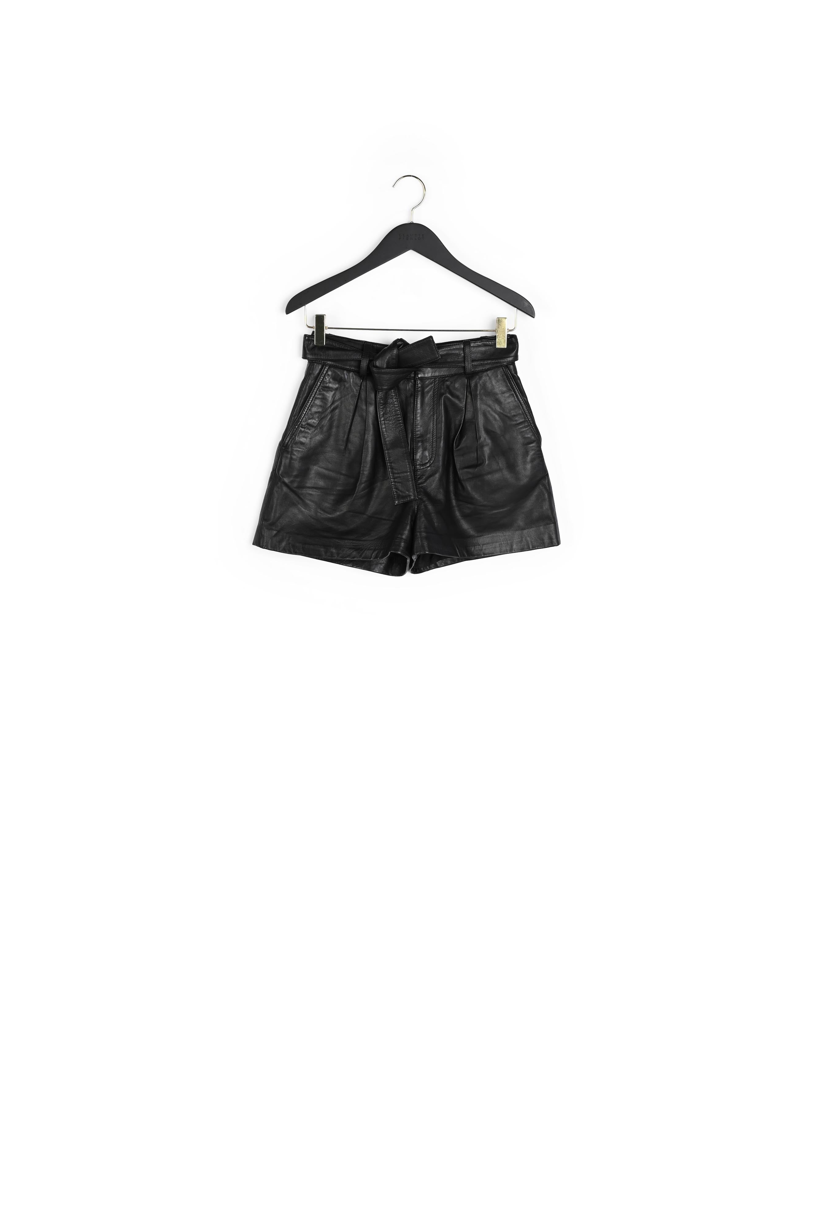 Short cuir noir Faume - seconde main