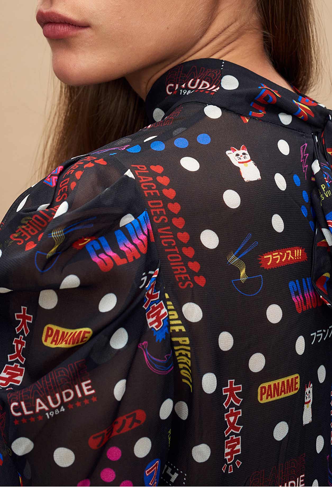 Top fluide motif graphique Faume - seconde main