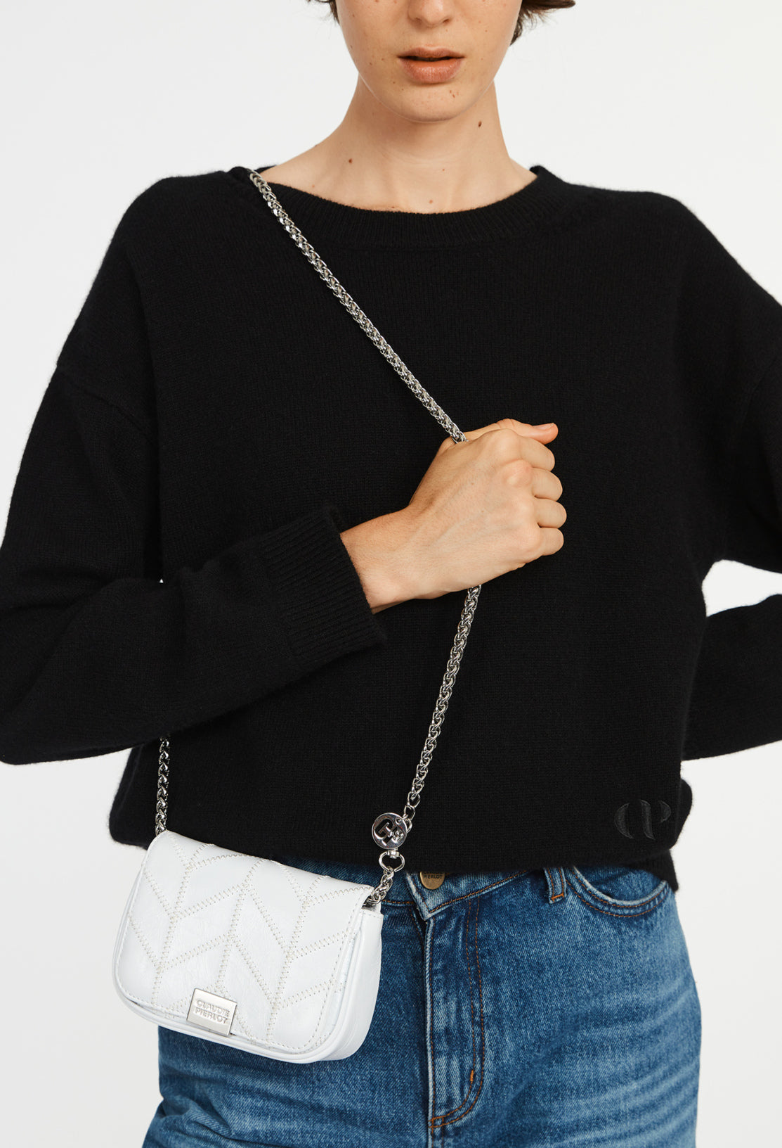 Pochette cuir verni Faume - seconde main