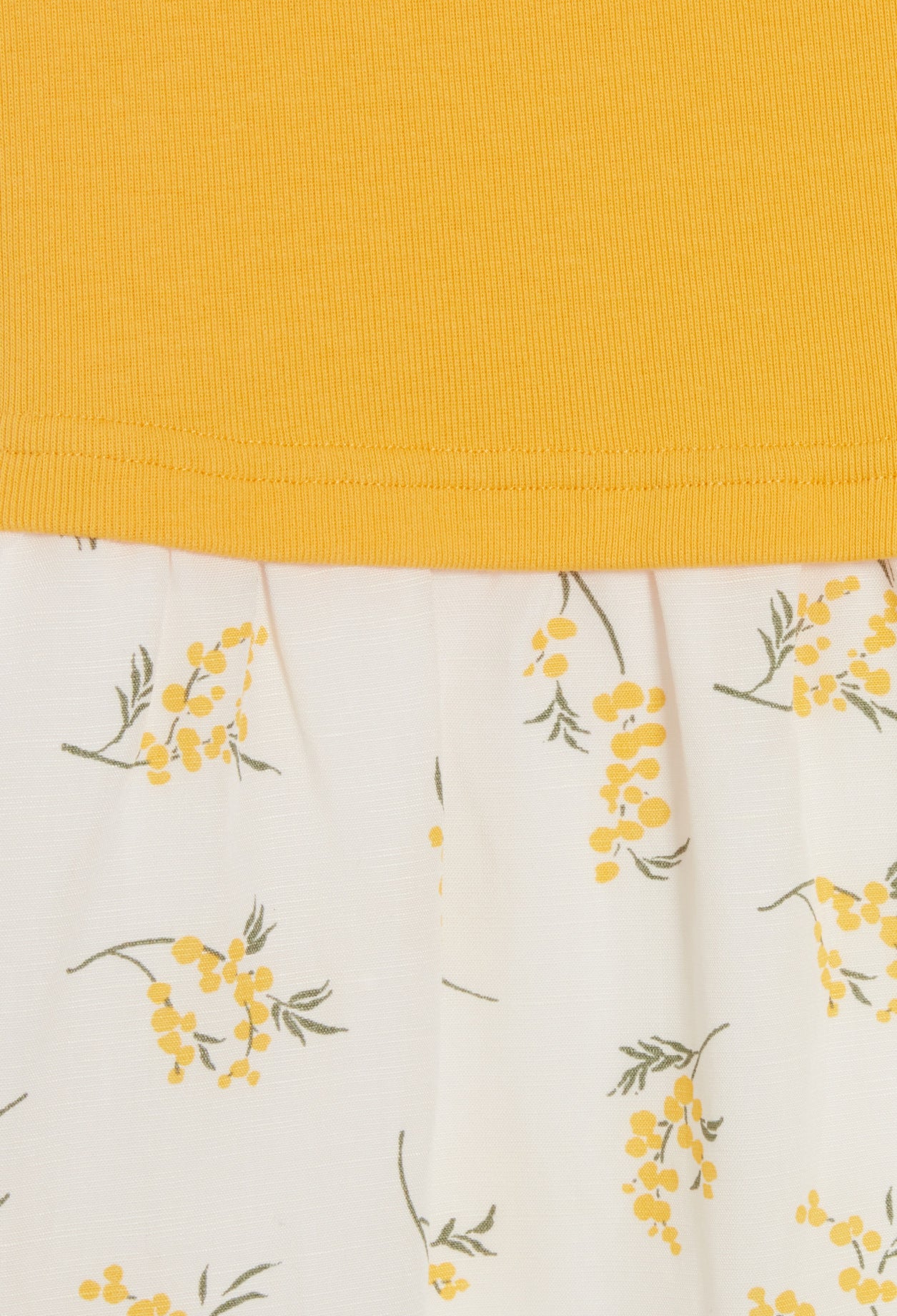 Robe midi bimatière mimosa Faume - seconde main