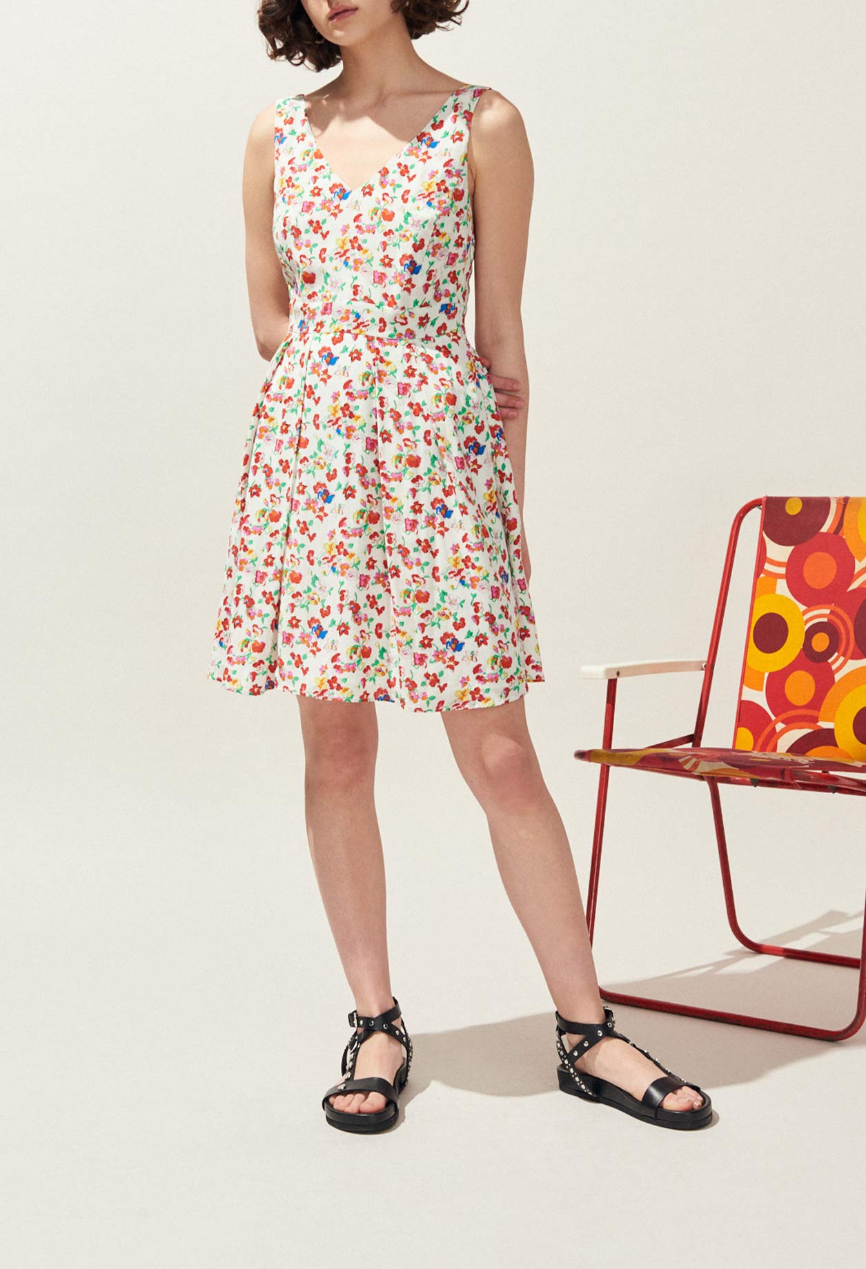 Robe Rencontre iconique à fleurs Faume - seconde main