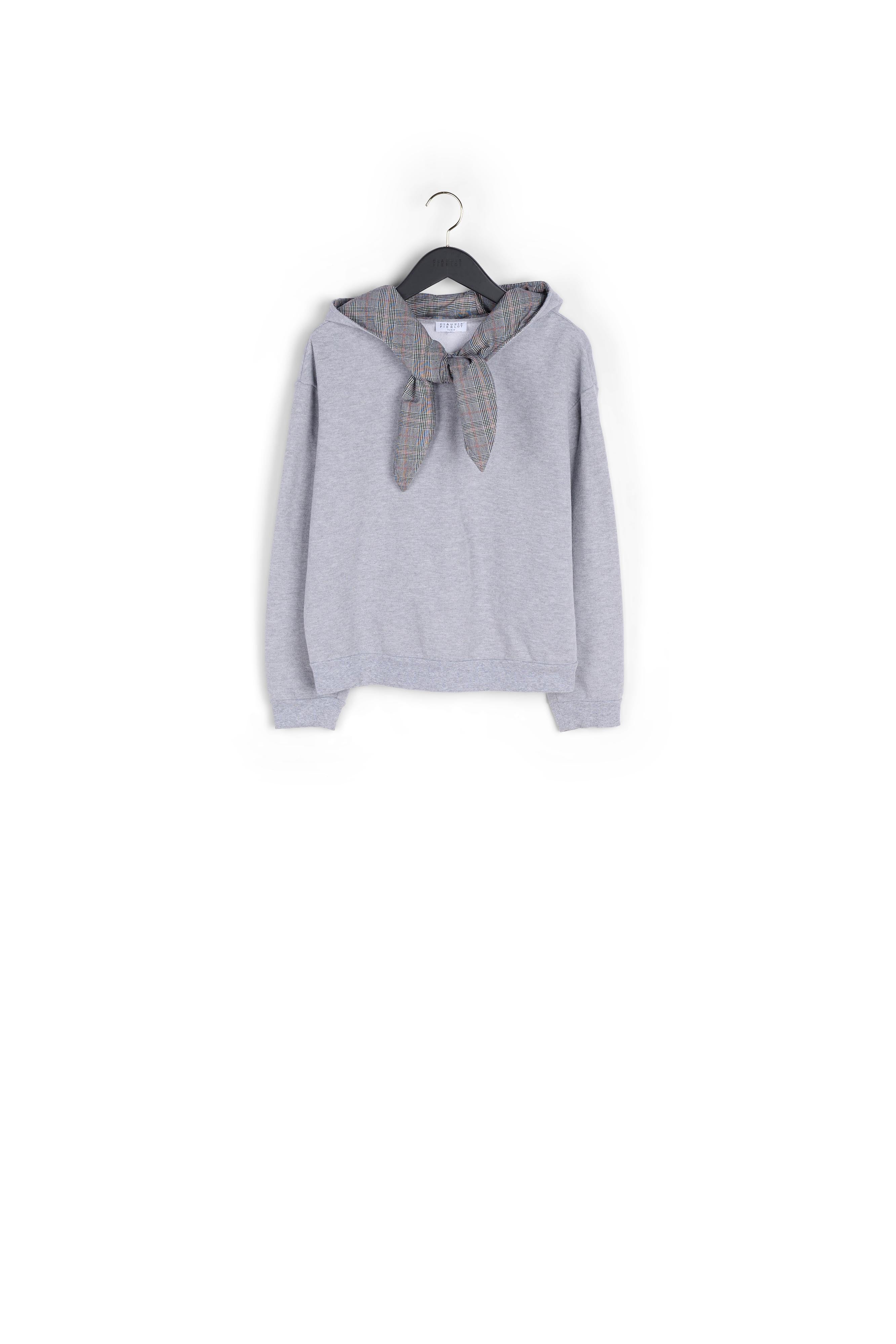 Sweat a capuche motif carreaux Faume - seconde main