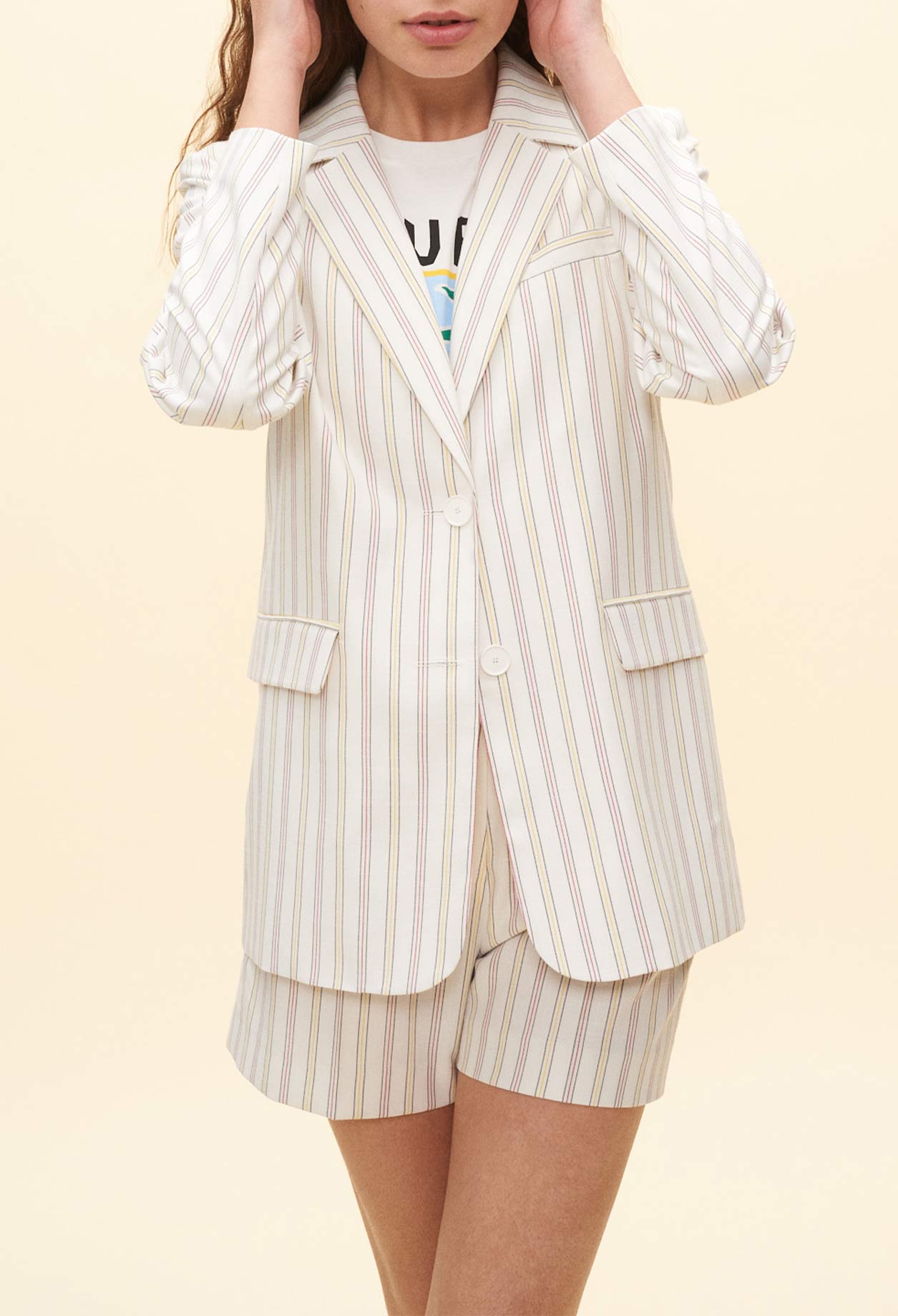 Veste de tailleur rayée Faume - seconde main